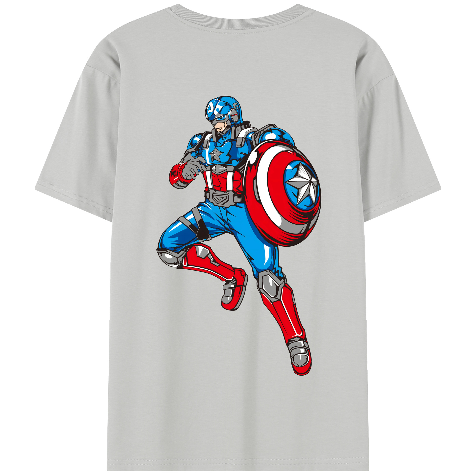（画像用） アベンジャーズ The Avengers 綿100％半袖Tシャツ（背面プリント）