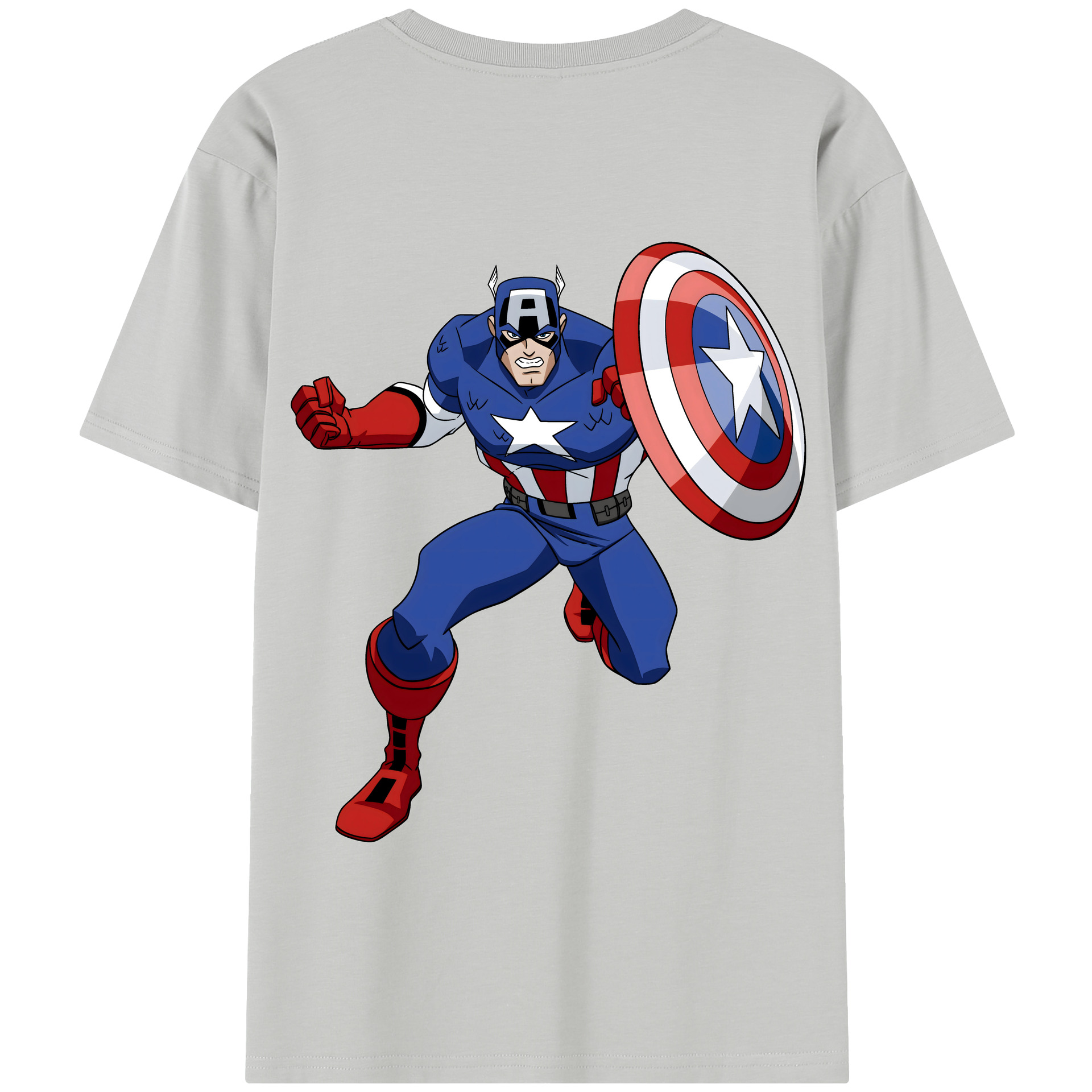 （画像用） アベンジャーズ The Avengers 綿100％半袖Tシャツ（背面プリント）