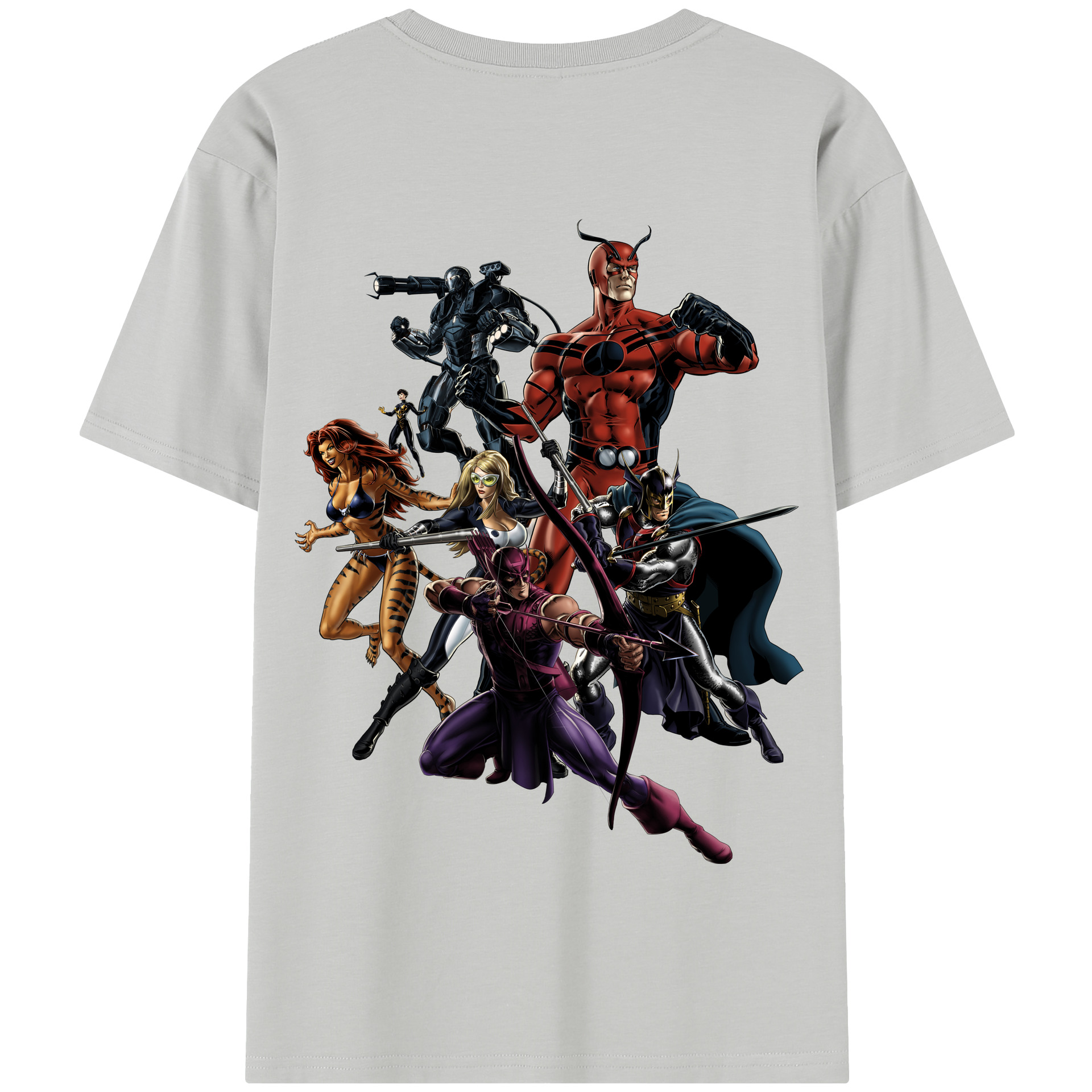 （画像用） アベンジャーズ The Avengers 綿100％半袖Tシャツ（背面プリント）