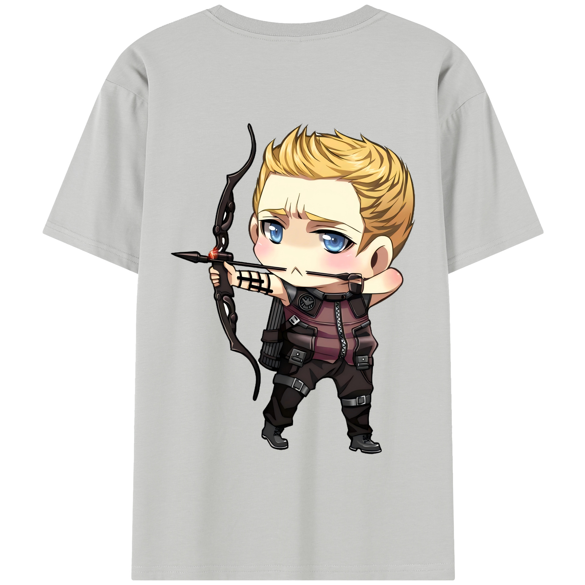 （画像用） アベンジャーズ The Avengers 綿100％半袖Tシャツ（背面プリント）