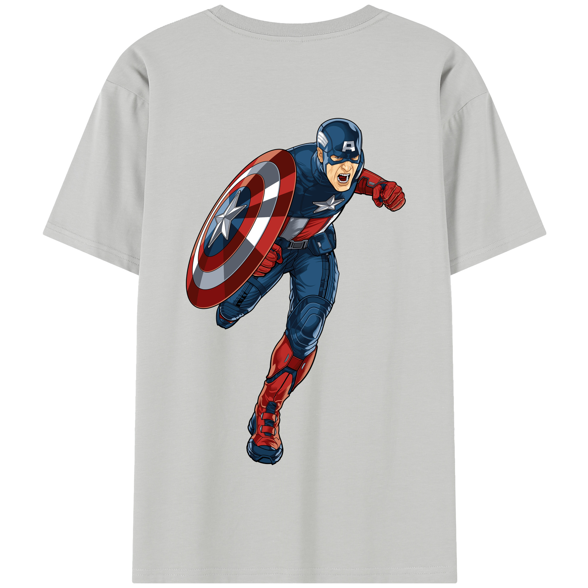（画像用） アベンジャーズ The Avengers 綿100％半袖Tシャツ（背面プリント）