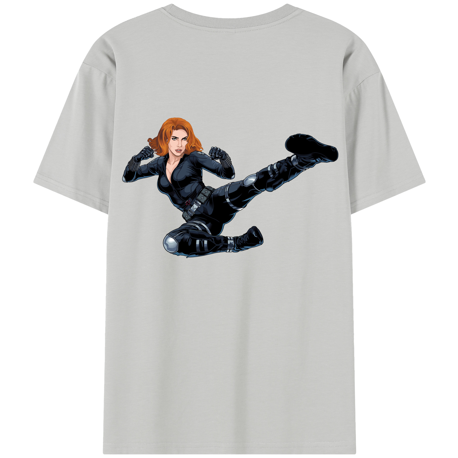 （画像用） アベンジャーズ The Avengers 綿100％半袖Tシャツ（背面プリント）