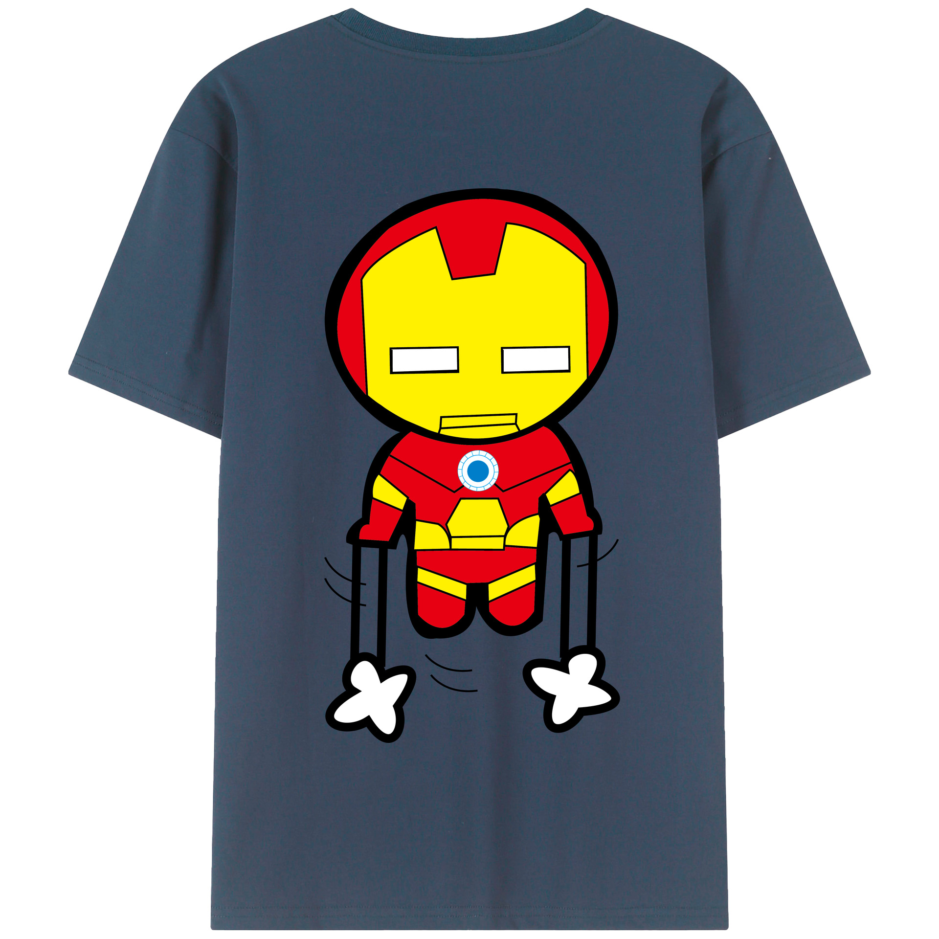 （画像用） アベンジャーズ The Avengers 綿100％半袖Tシャツ（背面プリント）