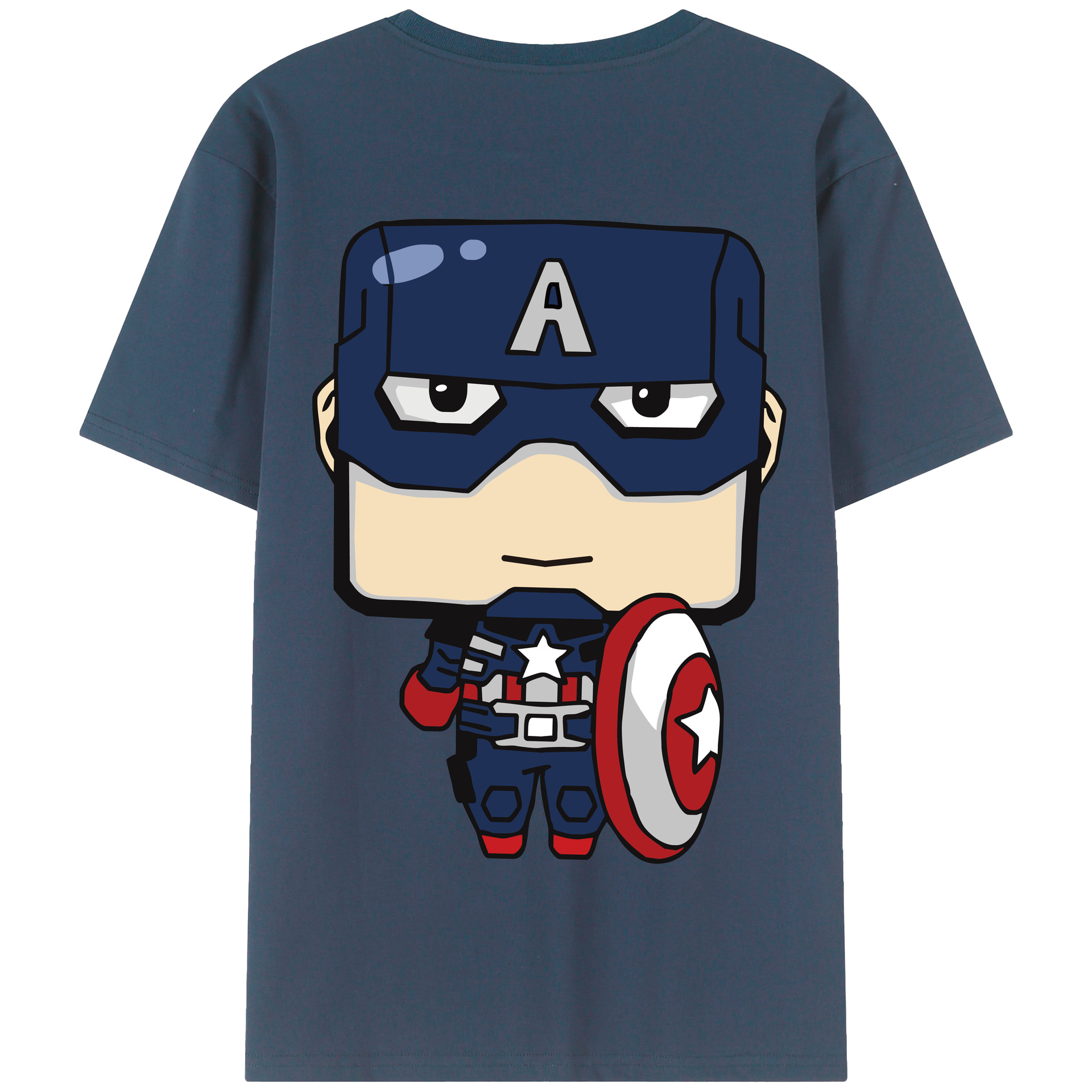 （画像用） アベンジャーズ The Avengers 綿100％半袖Tシャツ（背面プリント）