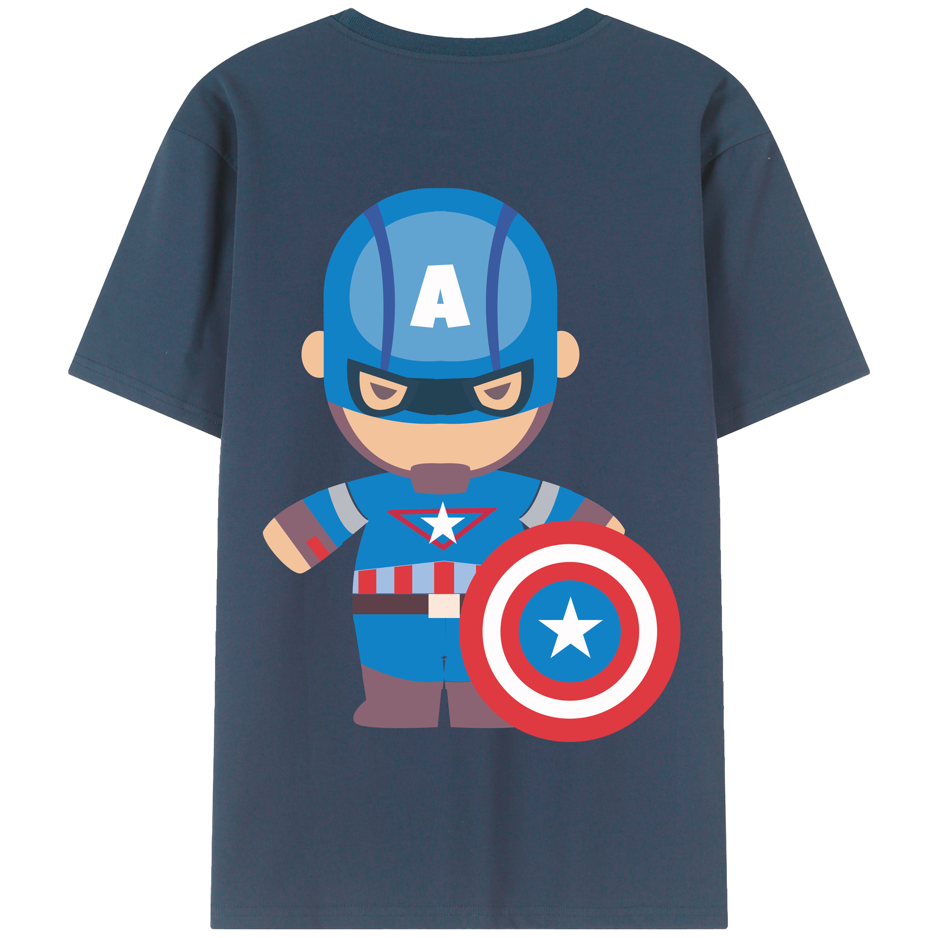 （画像用） アベンジャーズ The Avengers 綿100％半袖Tシャツ（背面プリント）