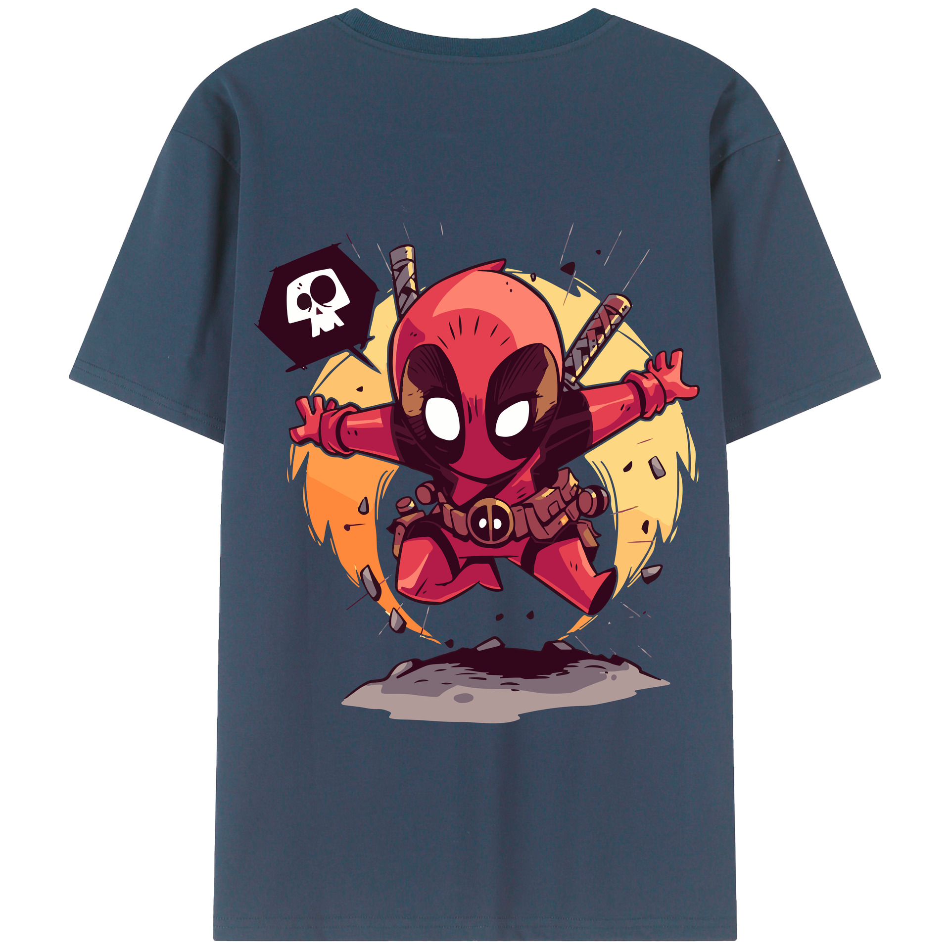 （画像用） アベンジャーズ The Avengers 綿100％半袖Tシャツ（背面プリント）