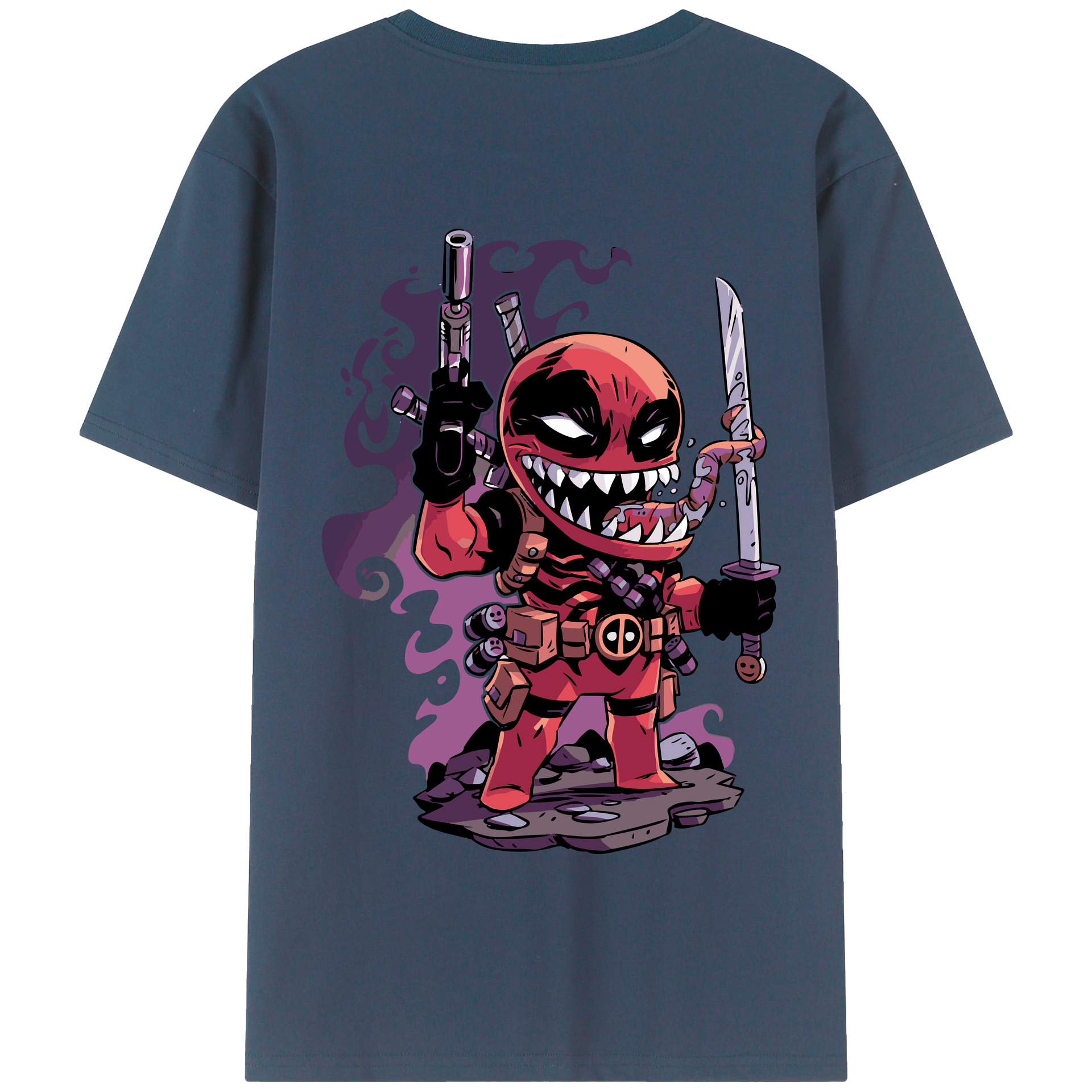 （画像用） アベンジャーズ The Avengers 綿100％半袖Tシャツ（背面プリント）