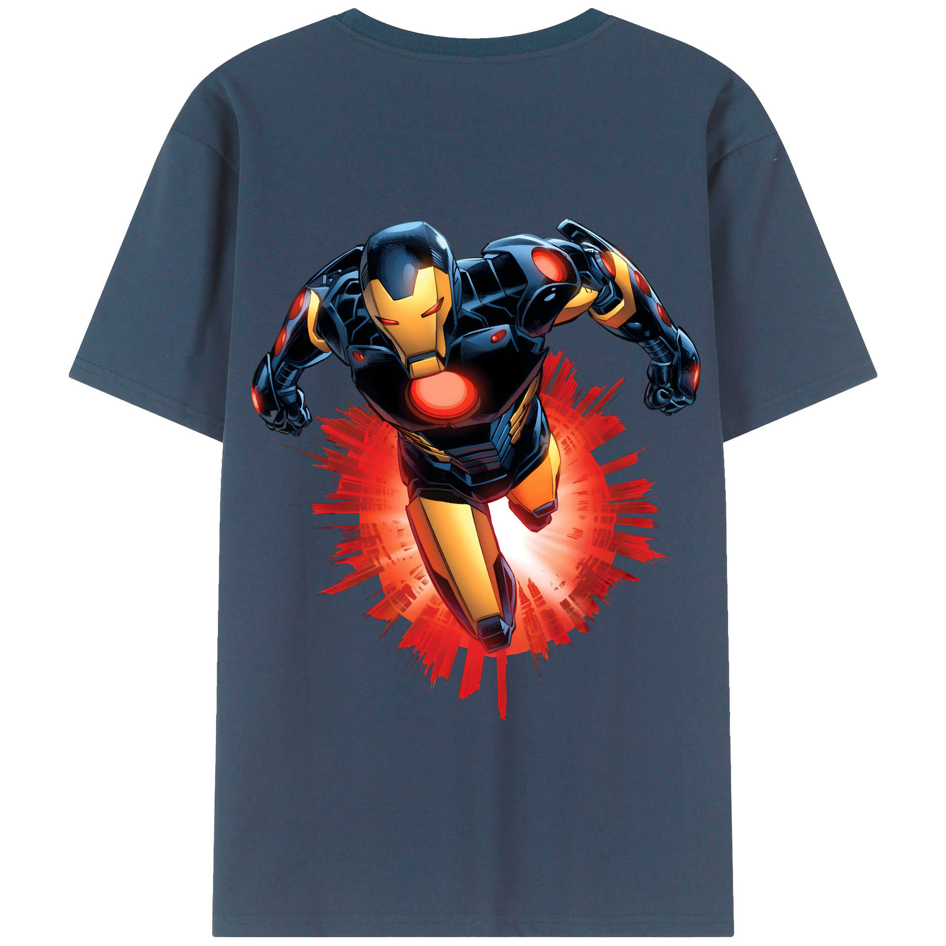 （画像用） アベンジャーズ The Avengers 綿100％半袖Tシャツ（背面プリント）