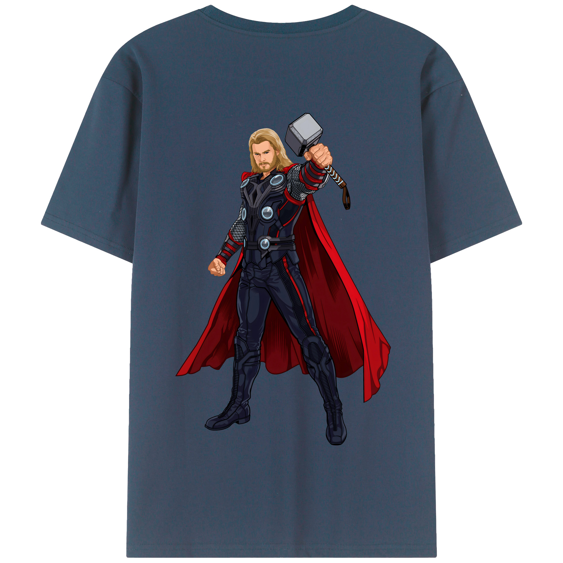 （画像用） アベンジャーズ The Avengers 綿100％半袖Tシャツ（背面プリント）