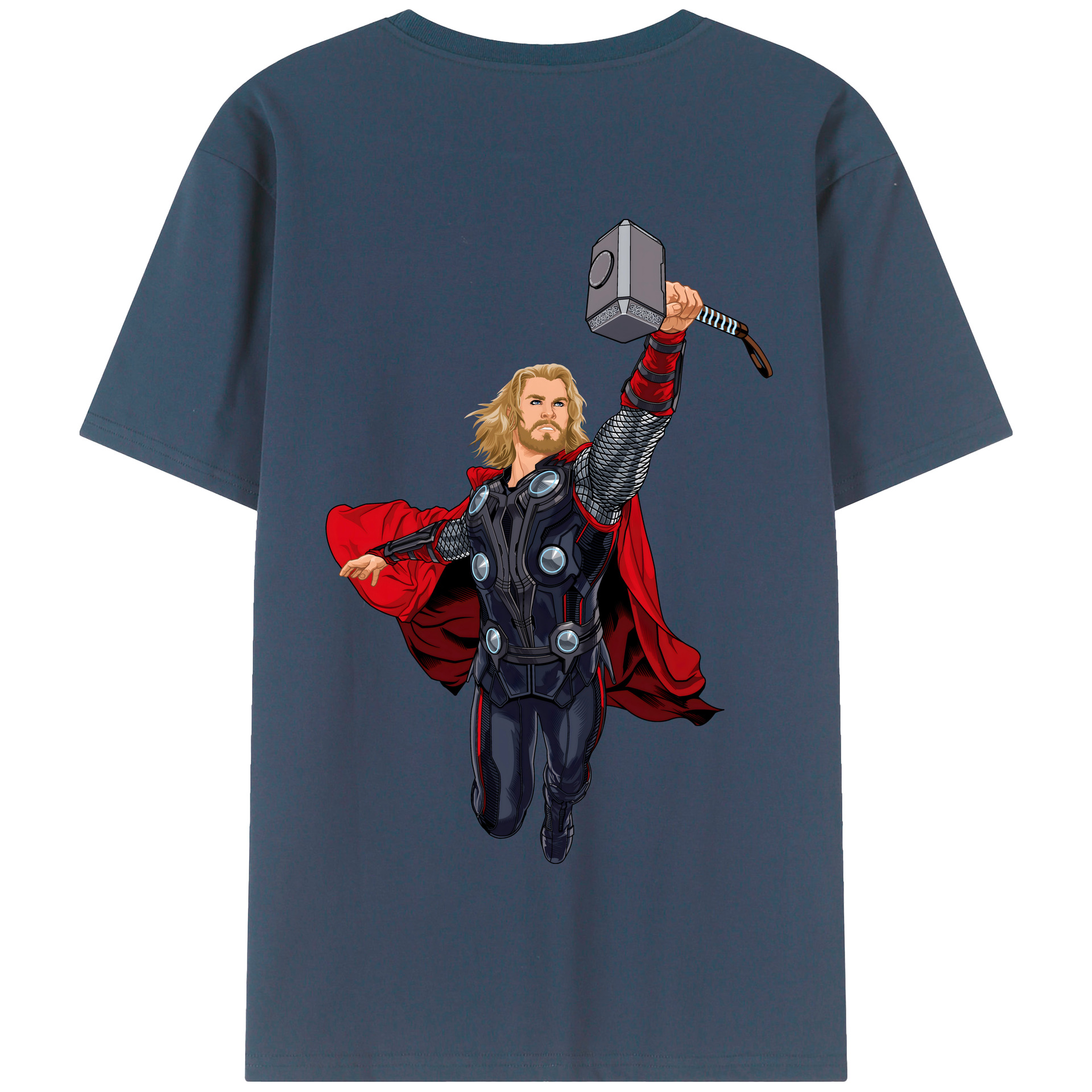 （画像用） アベンジャーズ The Avengers 綿100％半袖Tシャツ（背面プリント）