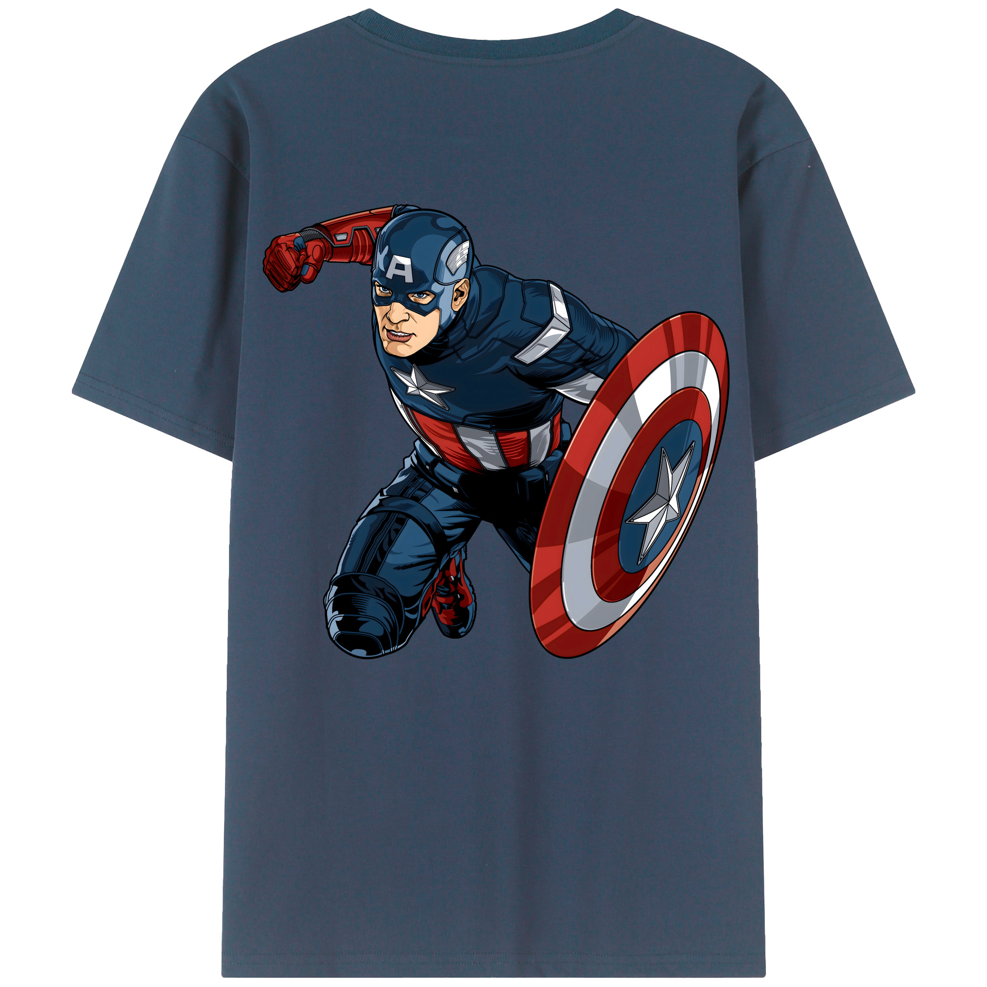 （画像用） アベンジャーズ The Avengers 綿100％半袖Tシャツ（背面プリント）