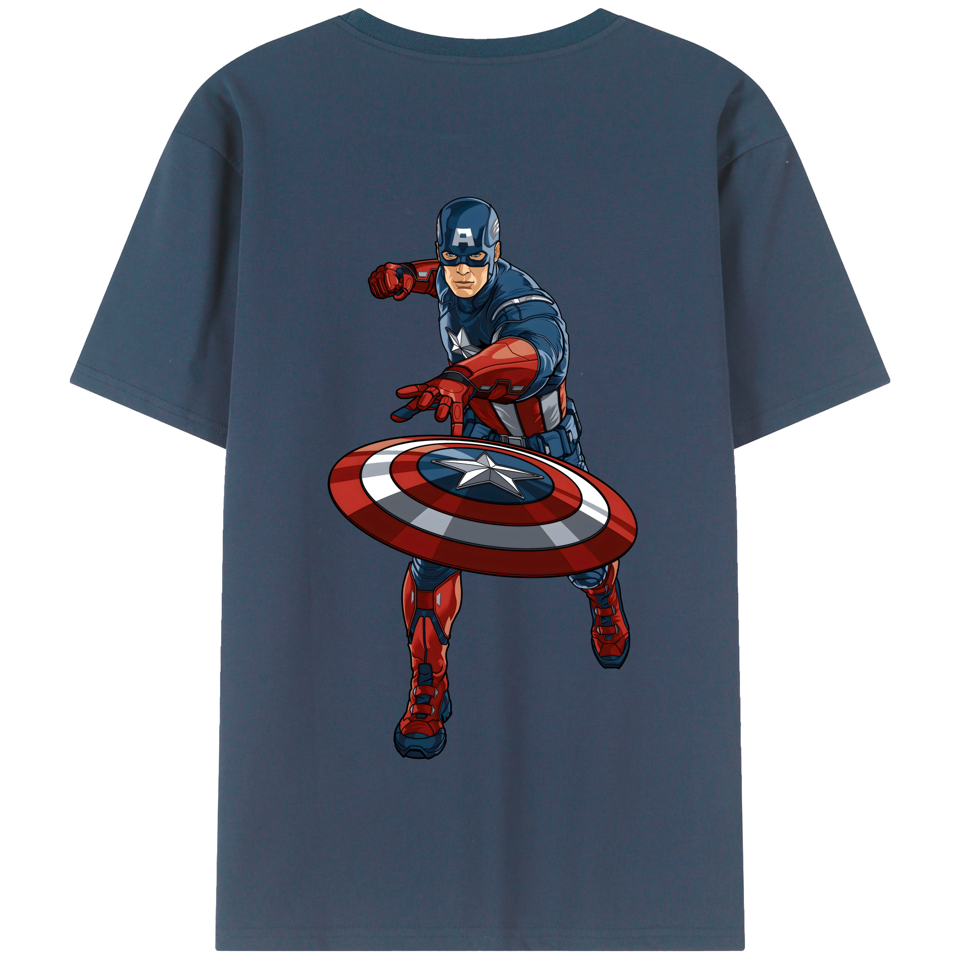 （画像用） アベンジャーズ The Avengers 綿100％半袖Tシャツ（背面プリント）