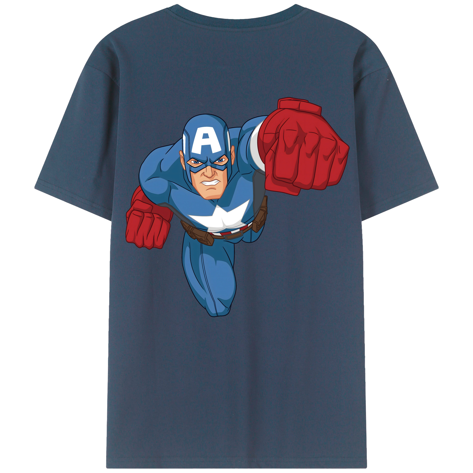 （画像用） アベンジャーズ The Avengers 綿100％半袖Tシャツ（背面プリント）