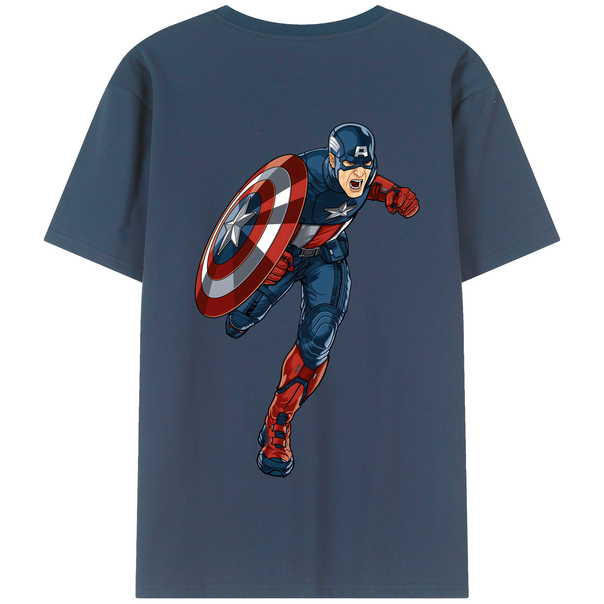 （画像用） アベンジャーズ The Avengers 綿100％半袖Tシャツ（背面プリント）