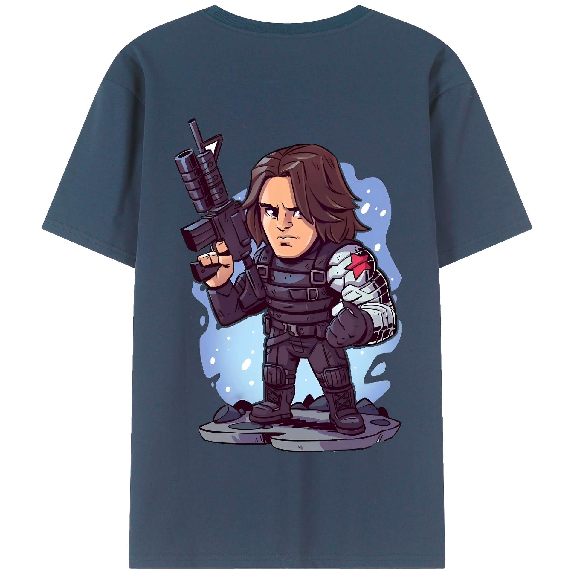 （画像用） アベンジャーズ The Avengers 綿100％半袖Tシャツ（背面プリント）