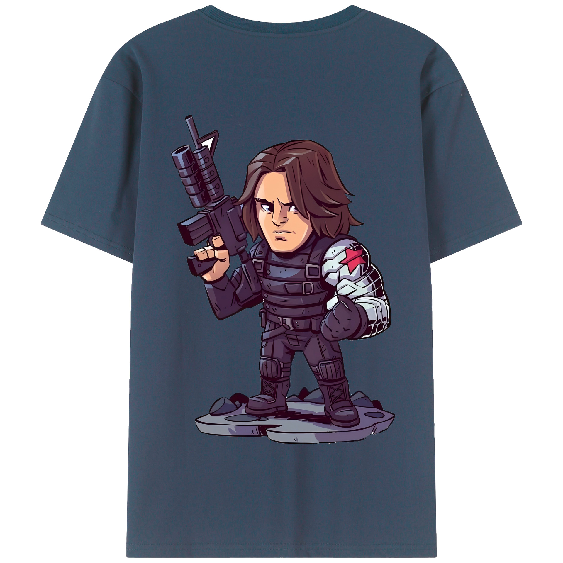 （画像用） アベンジャーズ The Avengers 綿100％半袖Tシャツ（背面プリント）