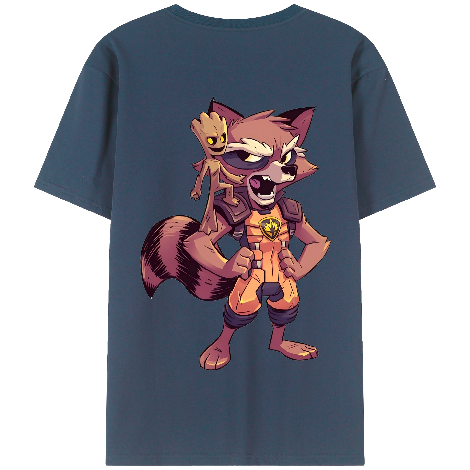 （画像用） アベンジャーズ The Avengers 綿100％半袖Tシャツ（背面プリント）