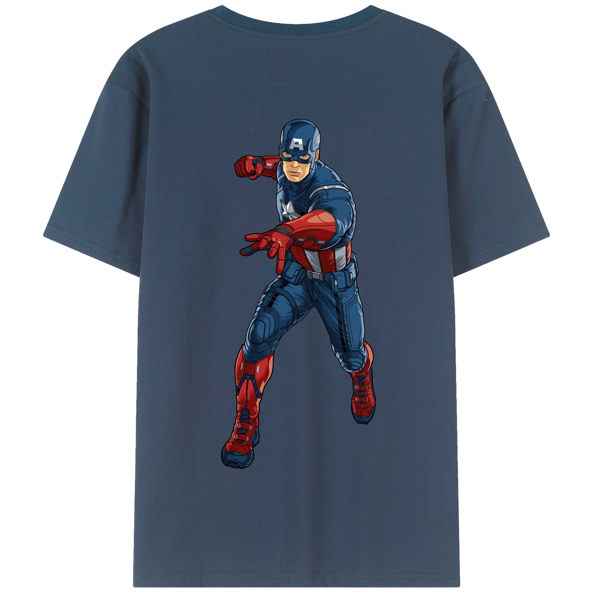 （画像用） アベンジャーズ The Avengers 綿100％半袖Tシャツ（背面プリント）
