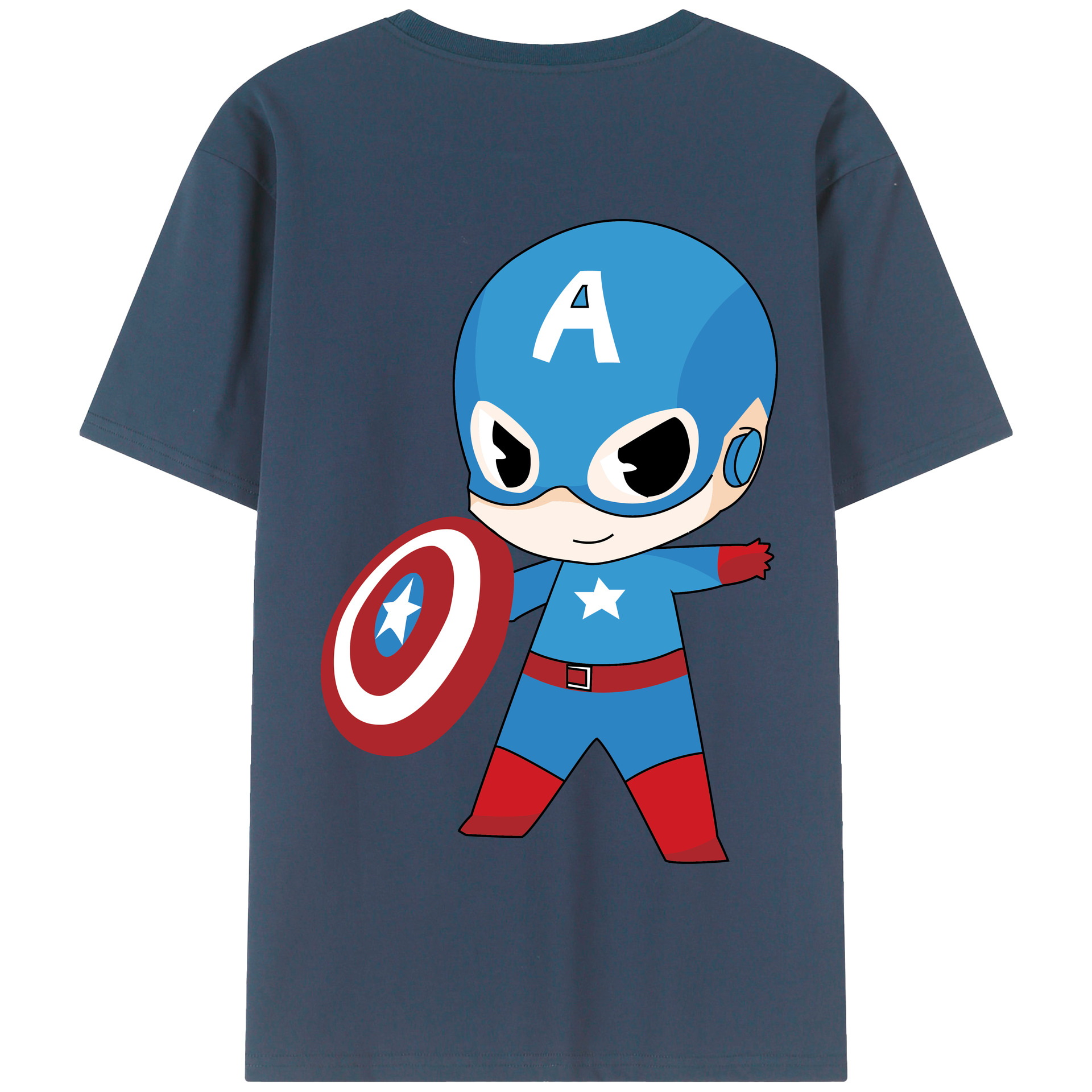 （画像用） アベンジャーズ The Avengers 綿100％半袖Tシャツ（背面プリント）