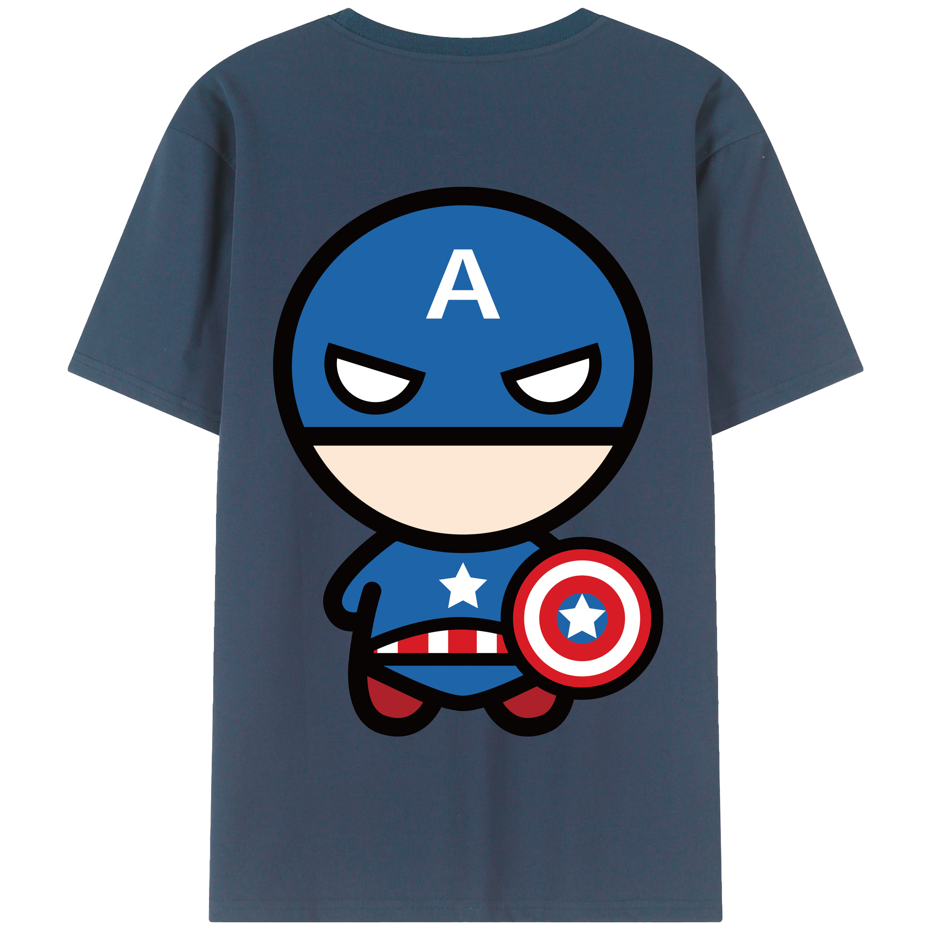 （画像用） アベンジャーズ The Avengers 綿100％半袖Tシャツ（背面プリント）