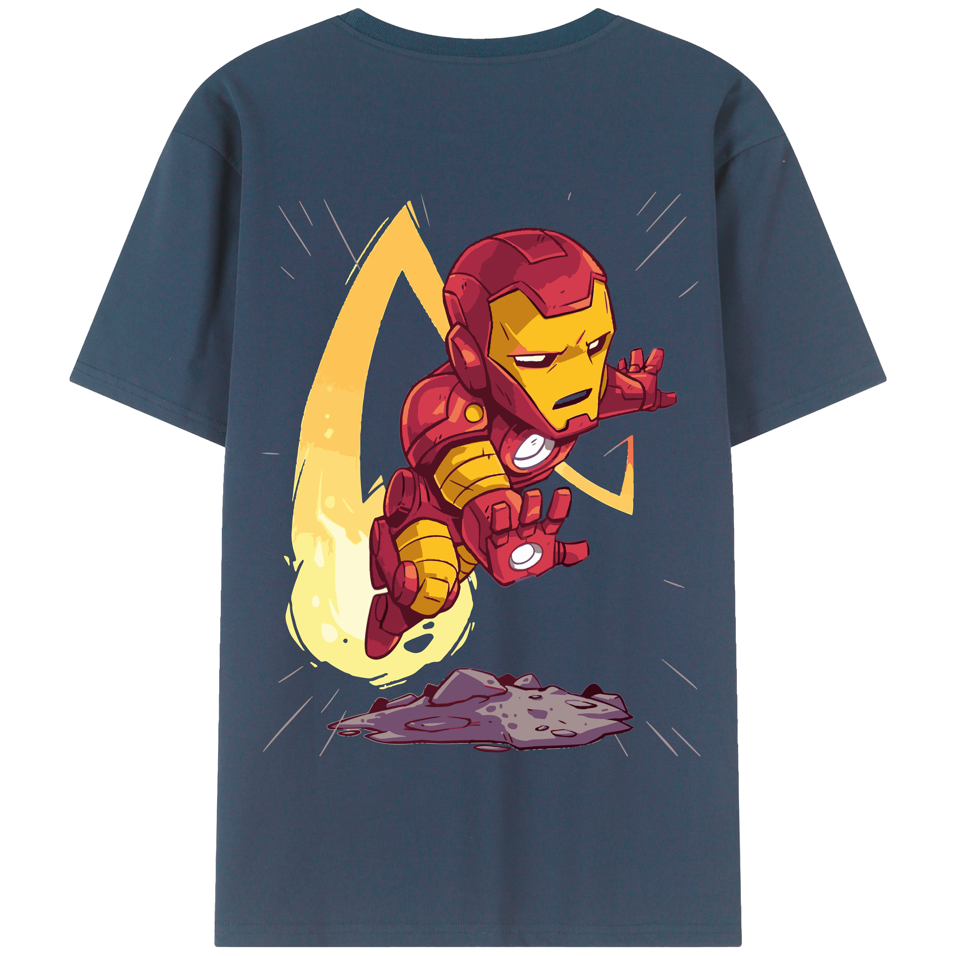 （画像用） アベンジャーズ The Avengers 綿100％半袖Tシャツ（背面プリント）