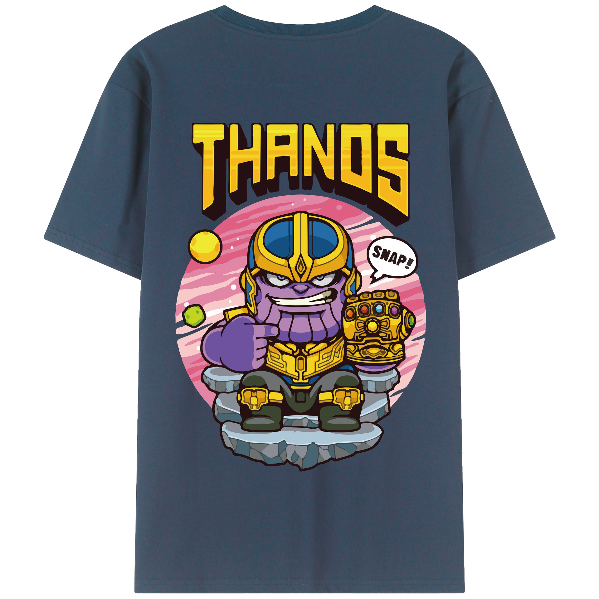（画像用） アベンジャーズ The Avengers 綿100％半袖Tシャツ（背面プリント）