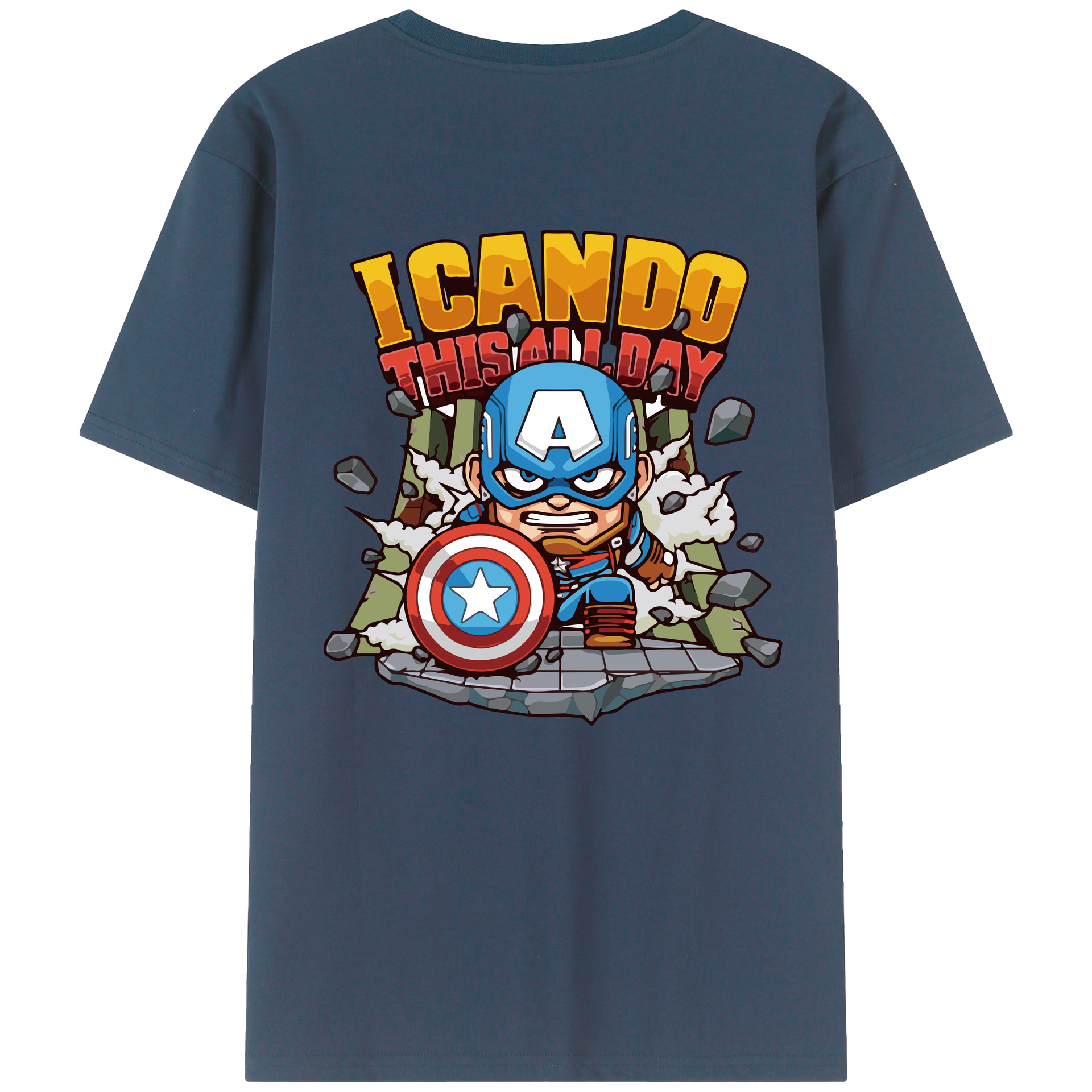 （画像用） アベンジャーズ The Avengers 綿100％半袖Tシャツ（背面プリント）