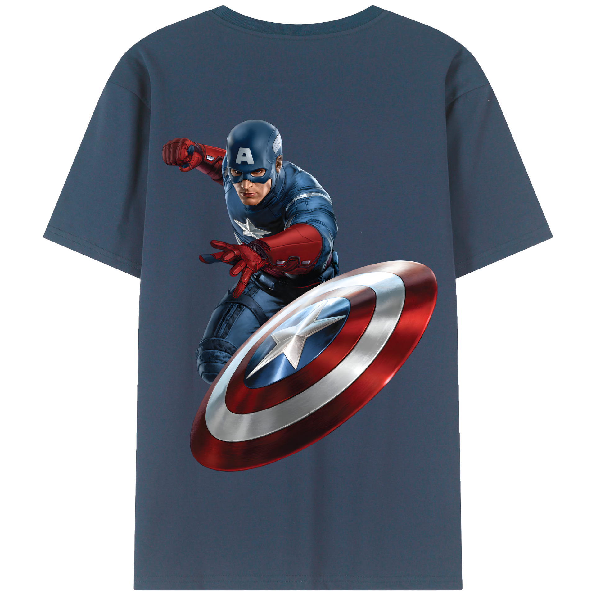（画像用） アベンジャーズ The Avengers 綿100％半袖Tシャツ（背面プリント）