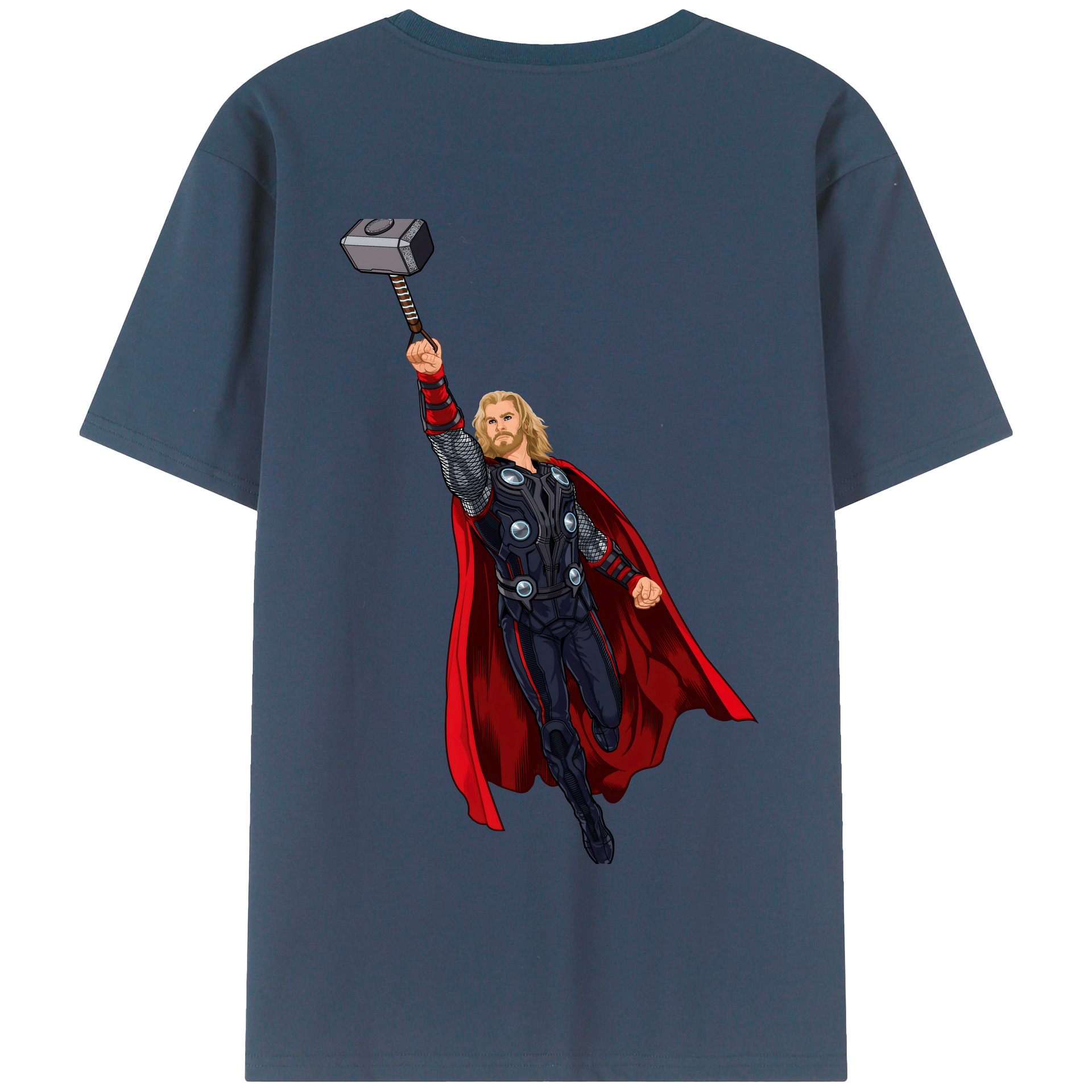 （画像用） アベンジャーズ The Avengers 綿100％半袖Tシャツ（背面プリント）