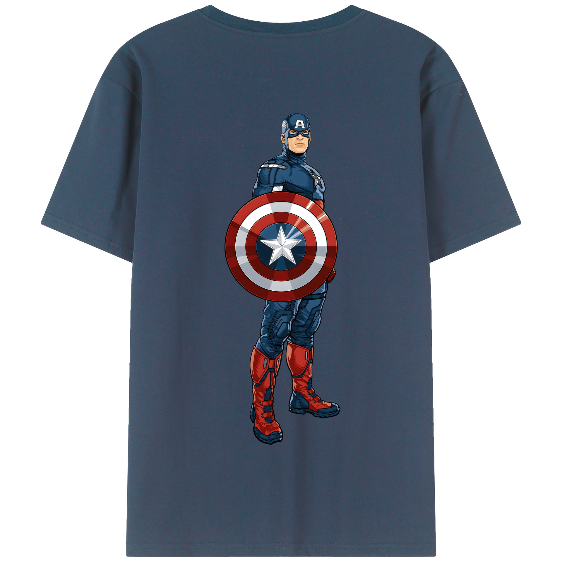 （画像用） アベンジャーズ The Avengers 綿100％半袖Tシャツ（背面プリント）