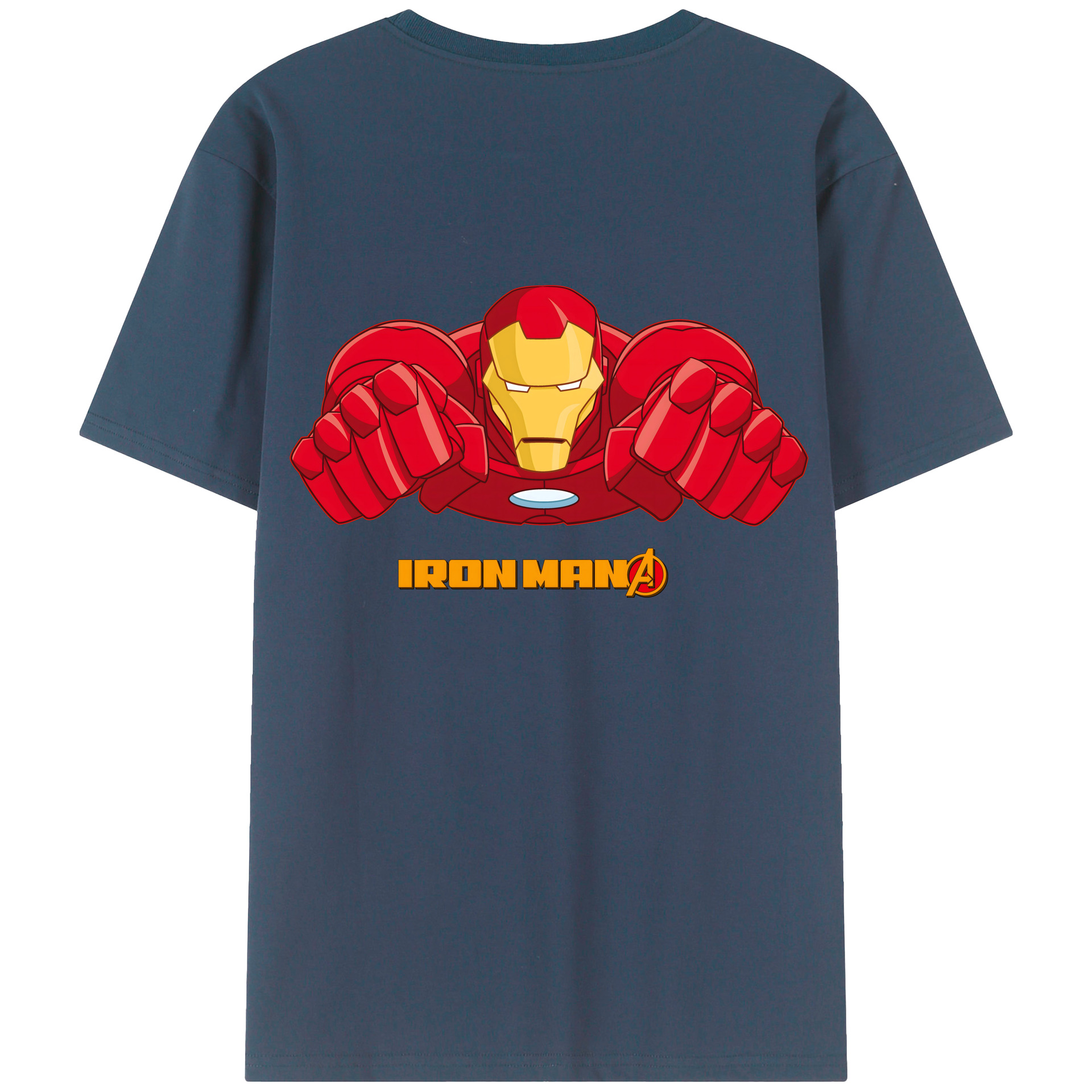 （画像用） アベンジャーズ The Avengers 綿100％半袖Tシャツ（背面プリント）