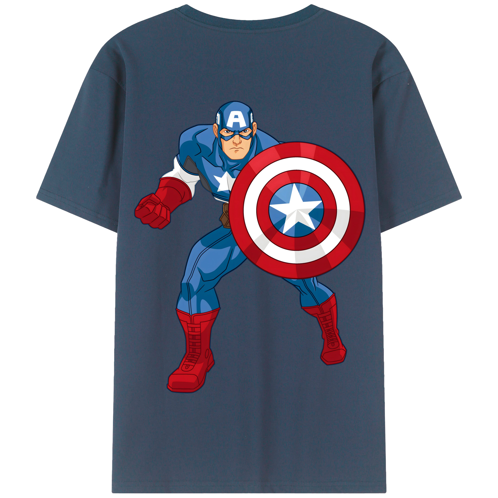 （画像用） アベンジャーズ The Avengers 綿100％半袖Tシャツ（背面プリント）