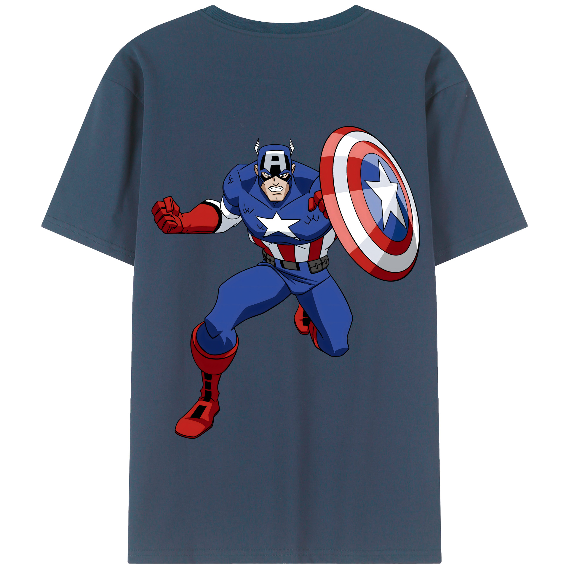 （画像用） アベンジャーズ The Avengers 綿100％半袖Tシャツ（背面プリント）