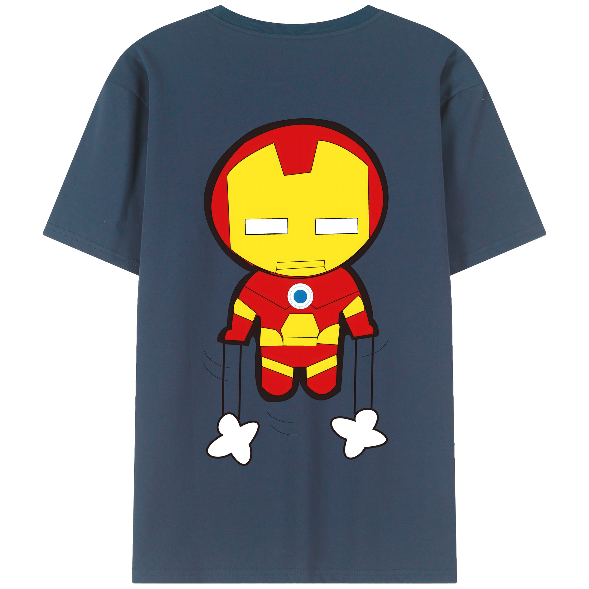 （画像用） アベンジャーズ The Avengers 綿100％半袖Tシャツ（背面プリント）
