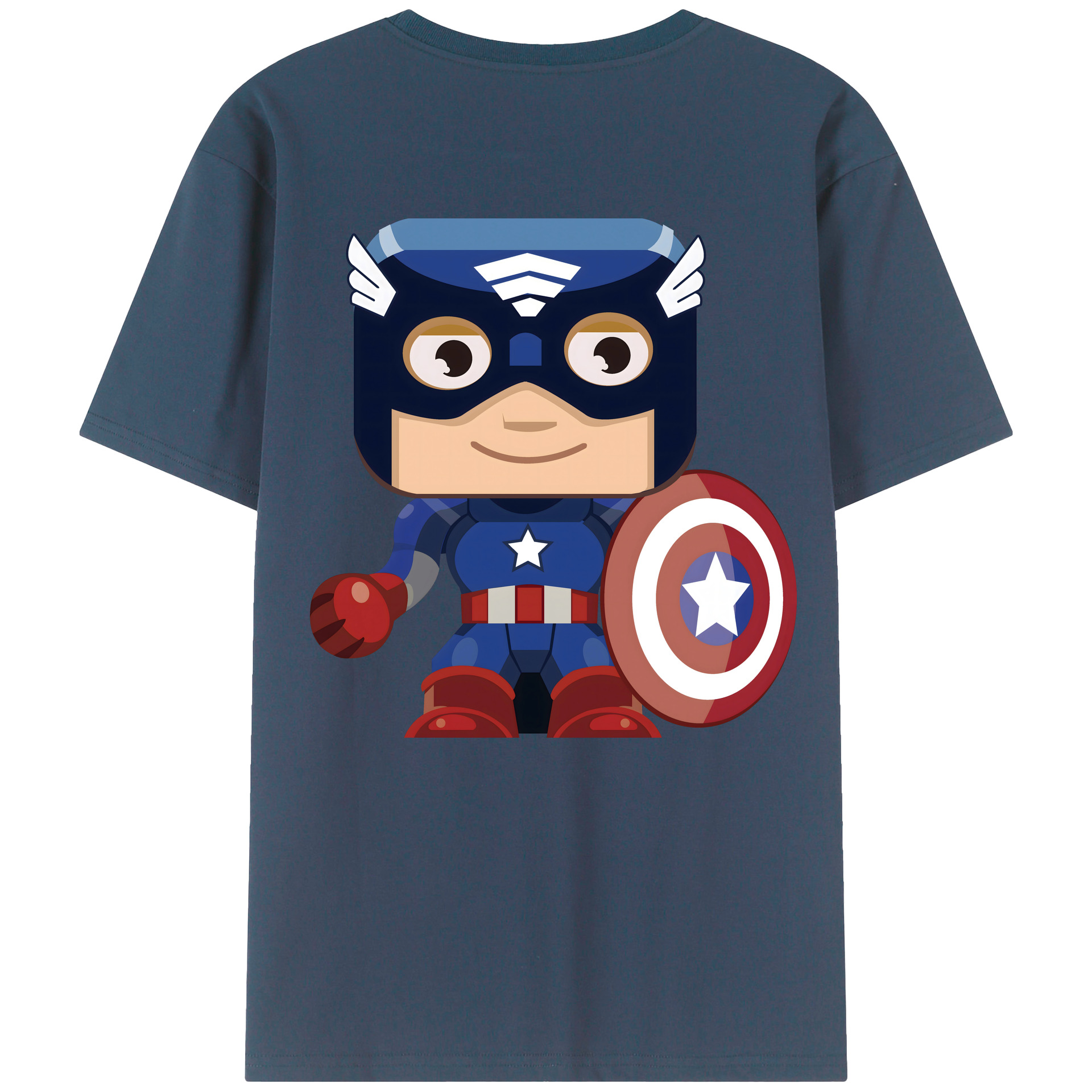 （画像用） アベンジャーズ The Avengers 綿100％半袖Tシャツ（背面プリント）