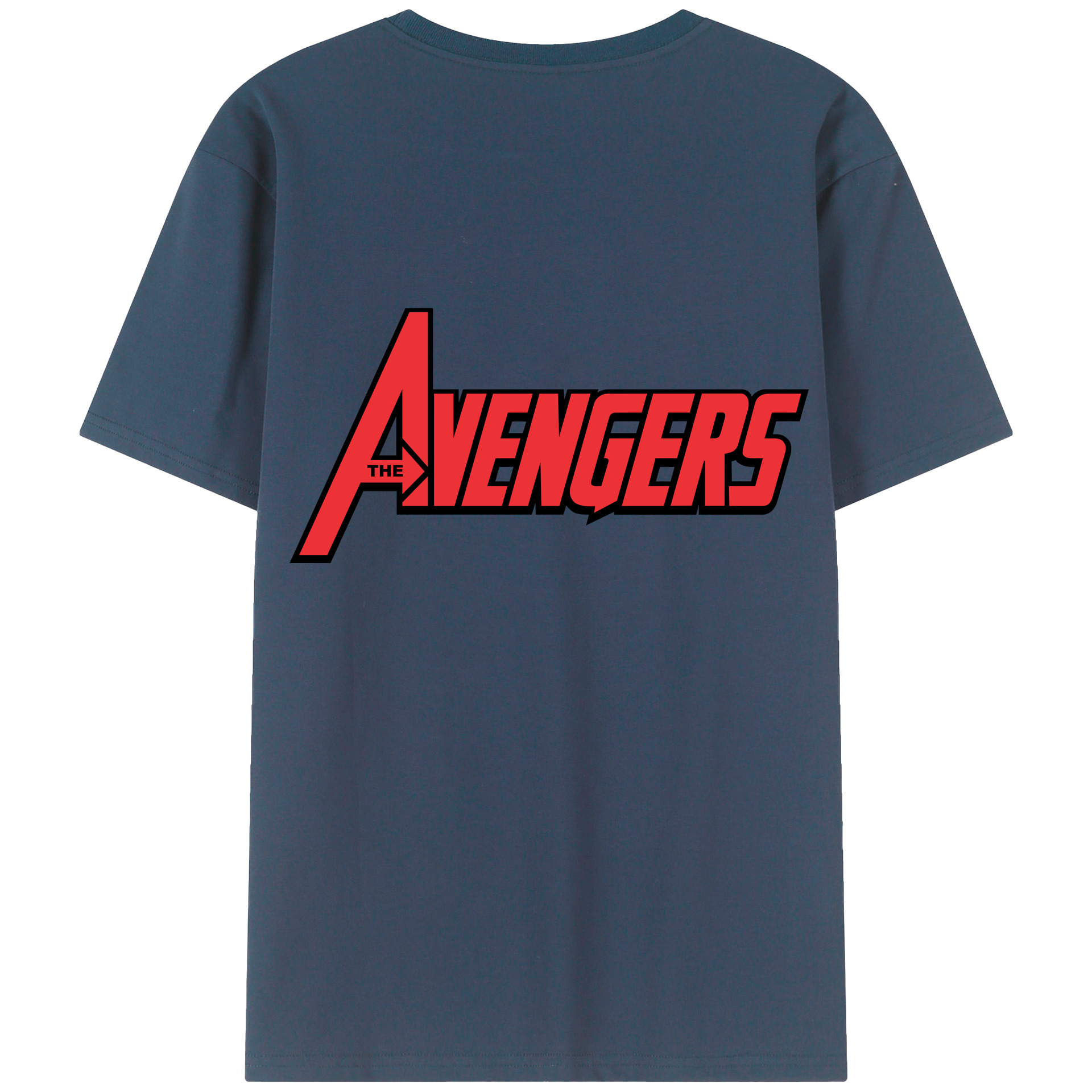 （画像用） アベンジャーズ The Avengers 綿100％半袖Tシャツ（背面プリント）