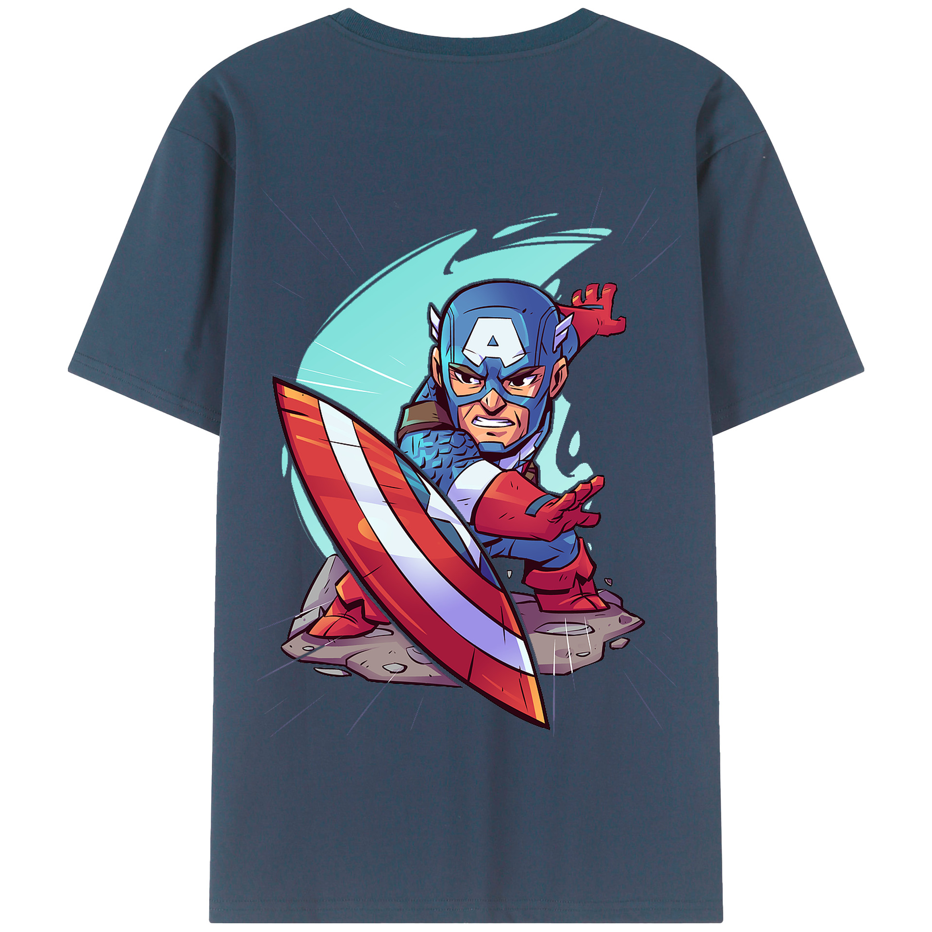 （画像用） アベンジャーズ The Avengers 綿100％半袖Tシャツ（背面プリント）