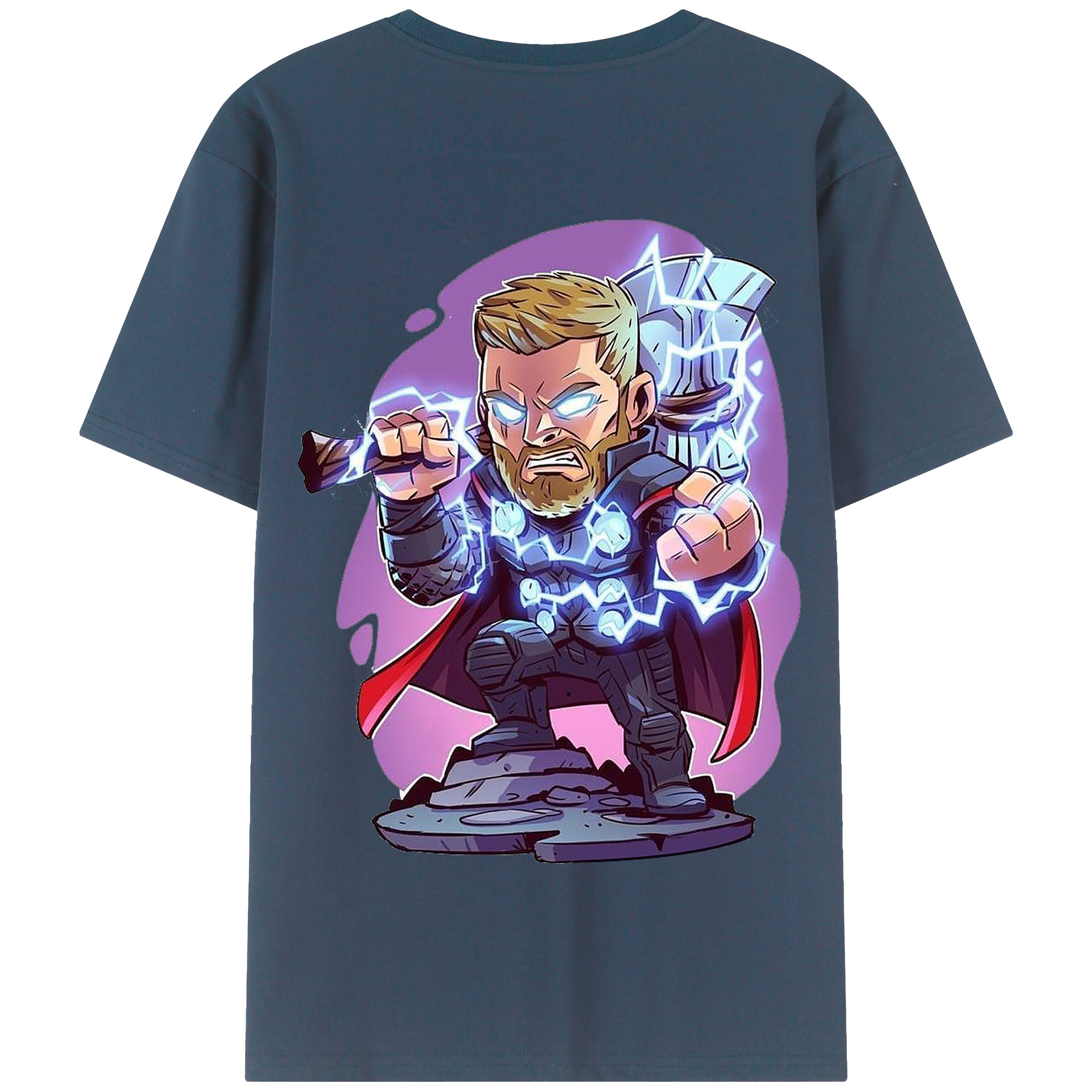 （画像用） アベンジャーズ The Avengers 綿100％半袖Tシャツ（背面プリント）