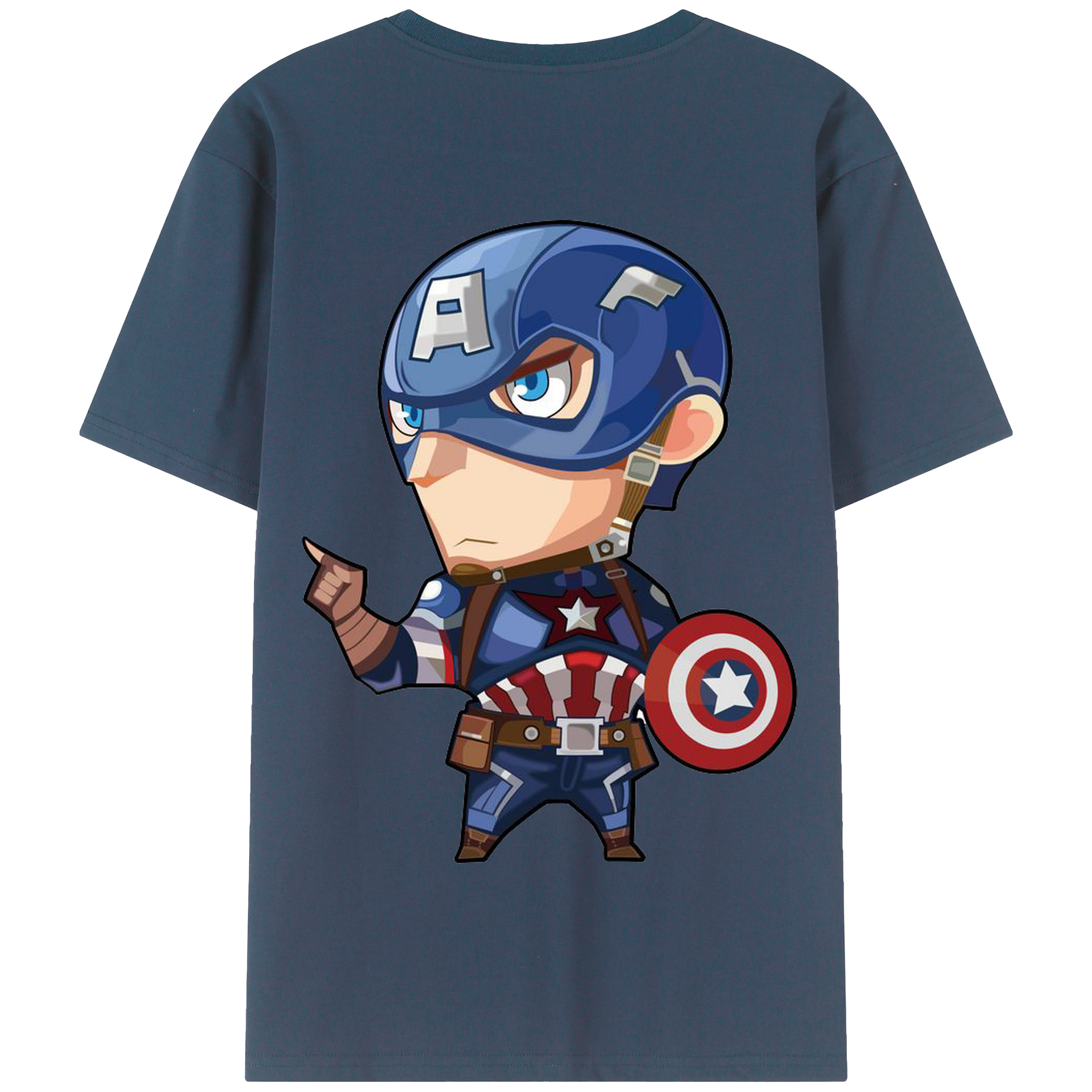 （画像用） アベンジャーズ The Avengers 綿100％半袖Tシャツ（背面プリント）