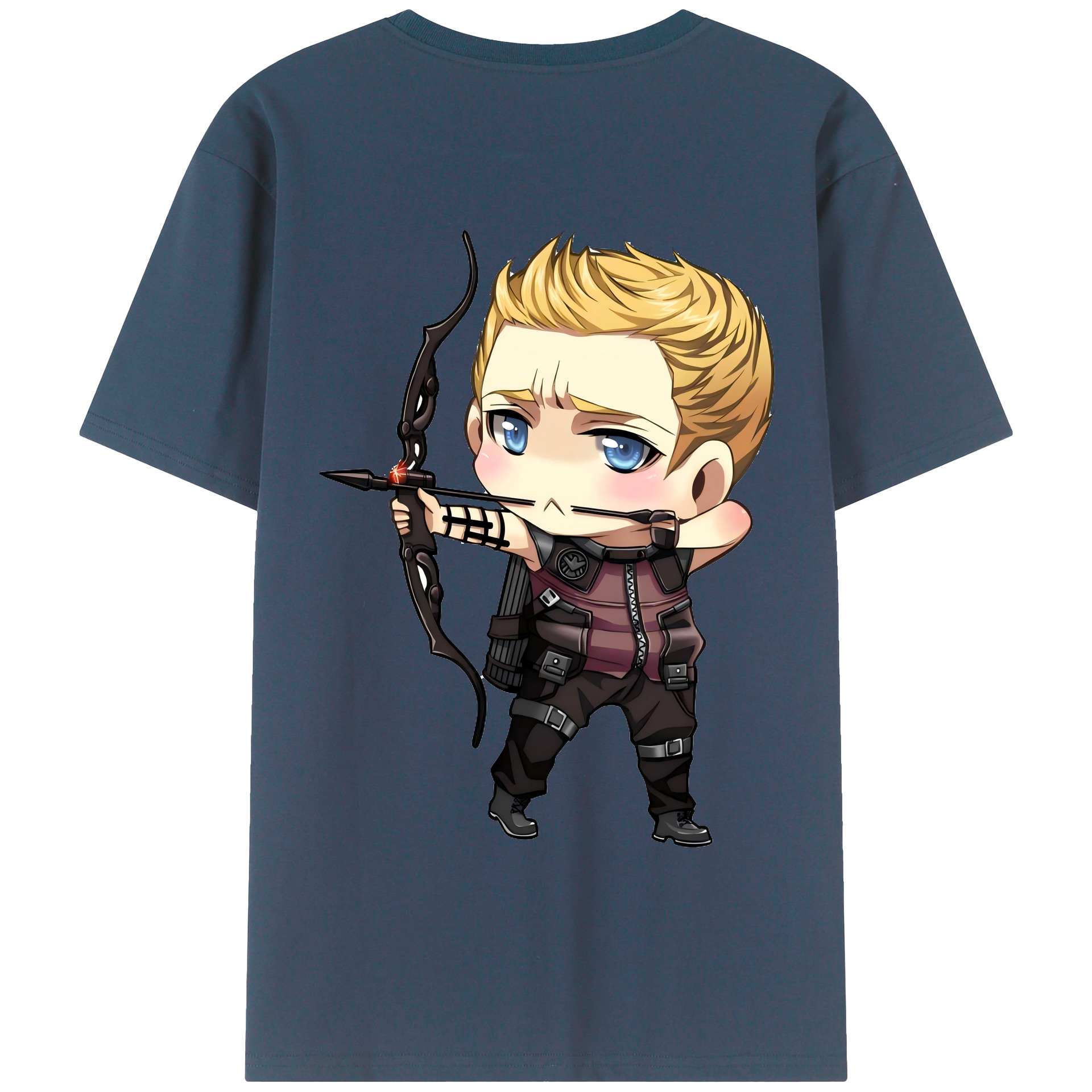 （画像用） アベンジャーズ The Avengers 綿100％半袖Tシャツ（背面プリント）