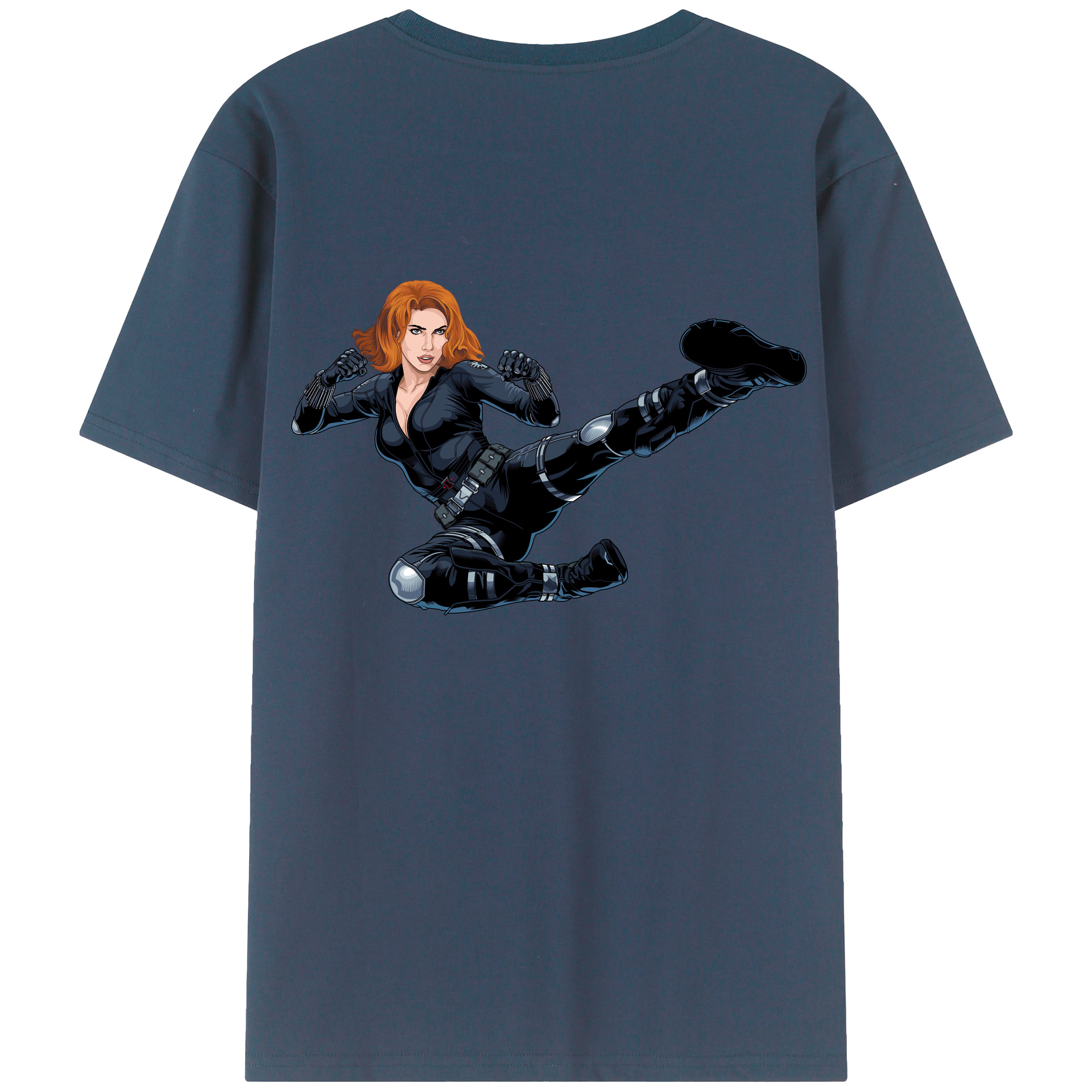（画像用） アベンジャーズ The Avengers 綿100％半袖Tシャツ（背面プリント）