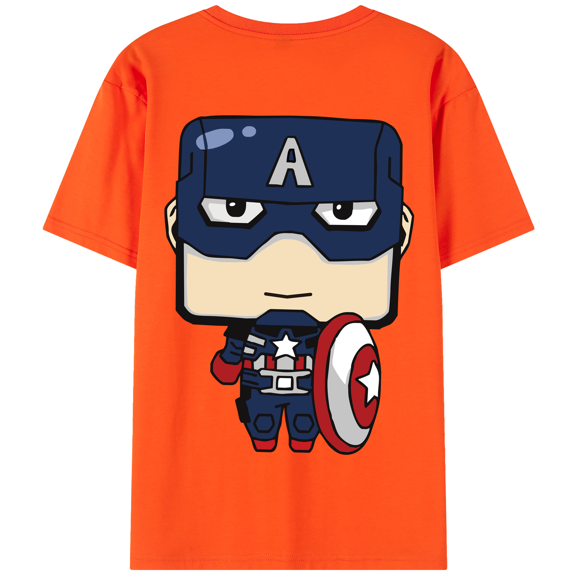 （画像用） アベンジャーズ The Avengers 綿100％半袖Tシャツ（背面プリント）