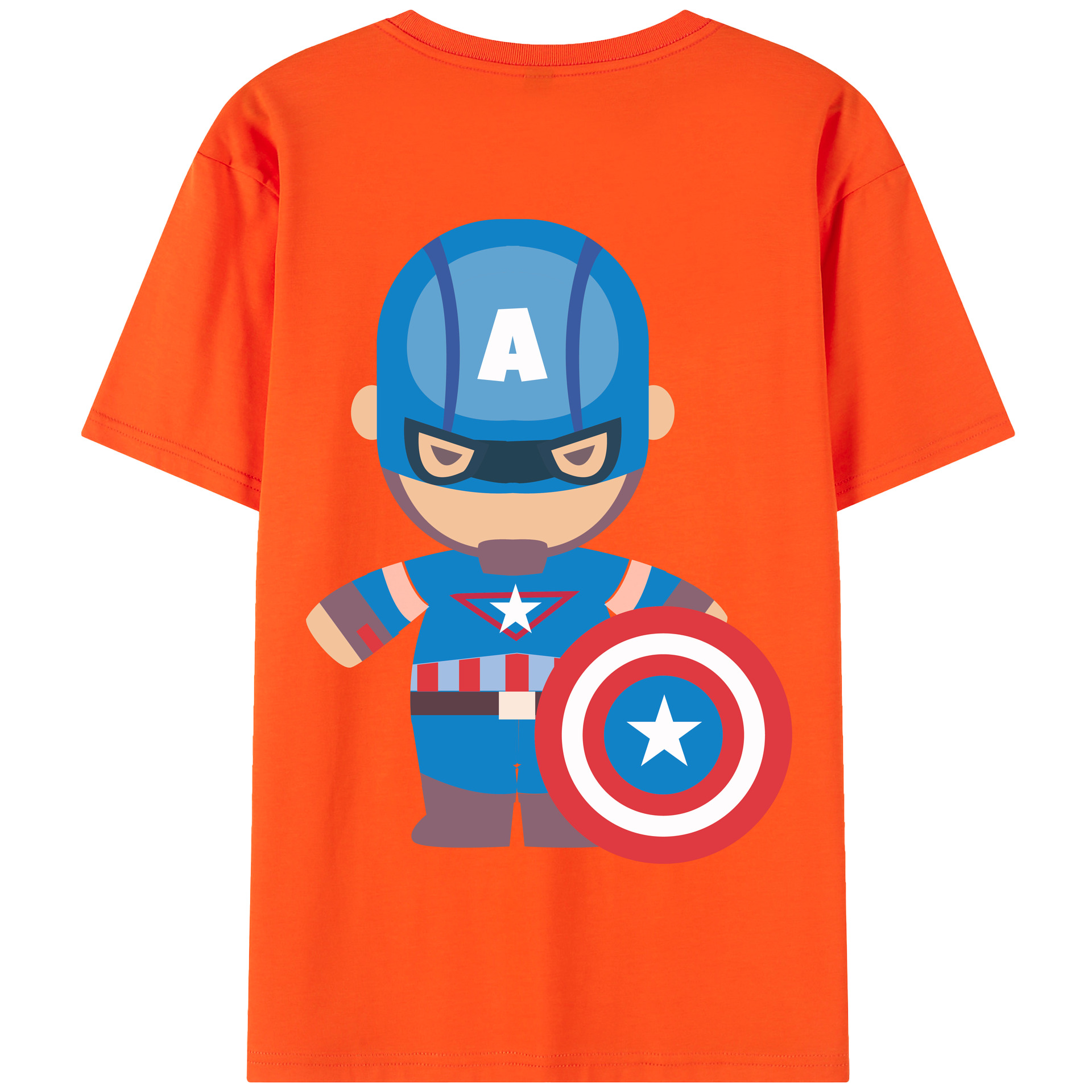 （画像用） アベンジャーズ The Avengers 綿100％半袖Tシャツ（背面プリント）