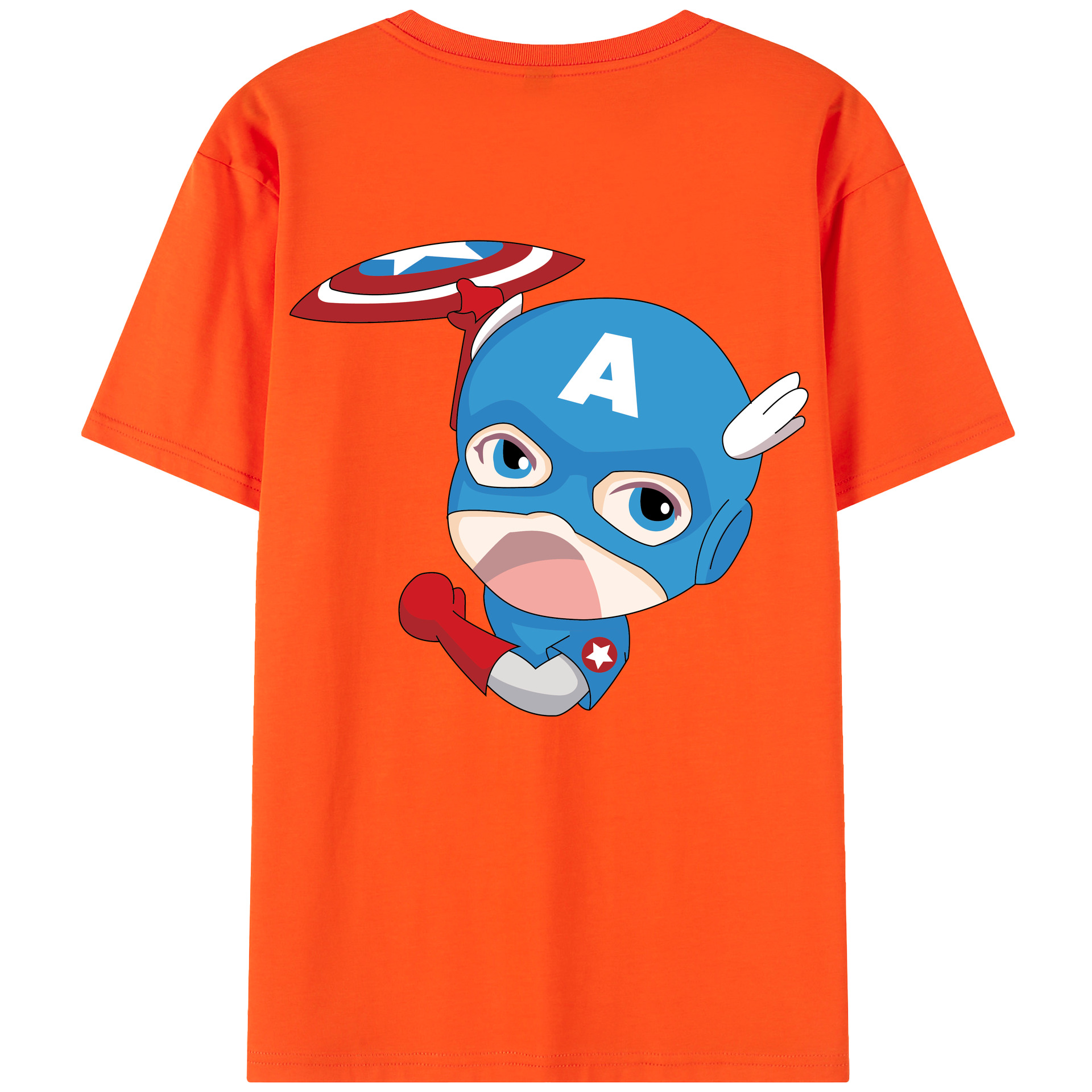 （画像用） アベンジャーズ The Avengers 綿100％半袖Tシャツ（背面プリント）