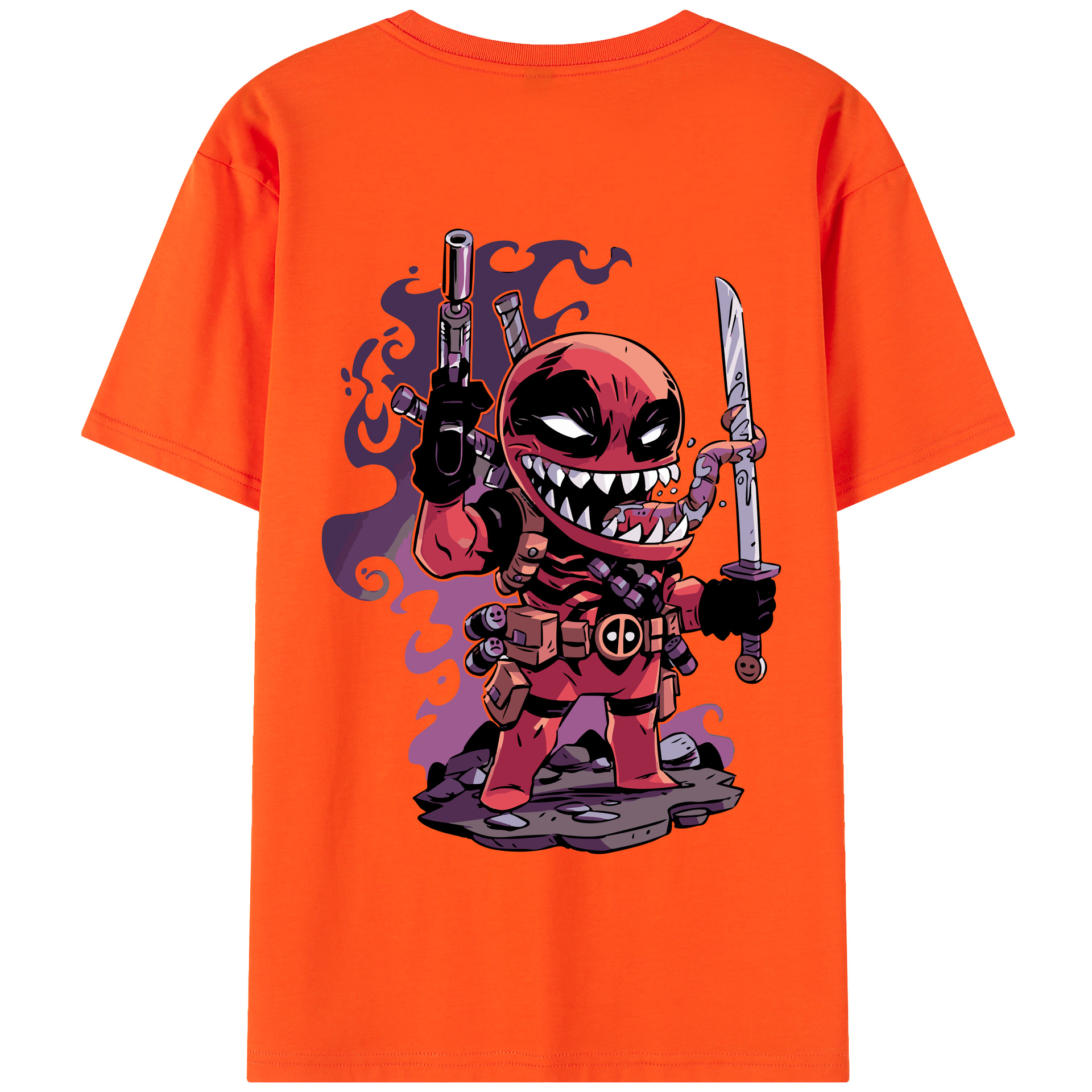 （画像用） アベンジャーズ The Avengers 綿100％半袖Tシャツ（背面プリント）