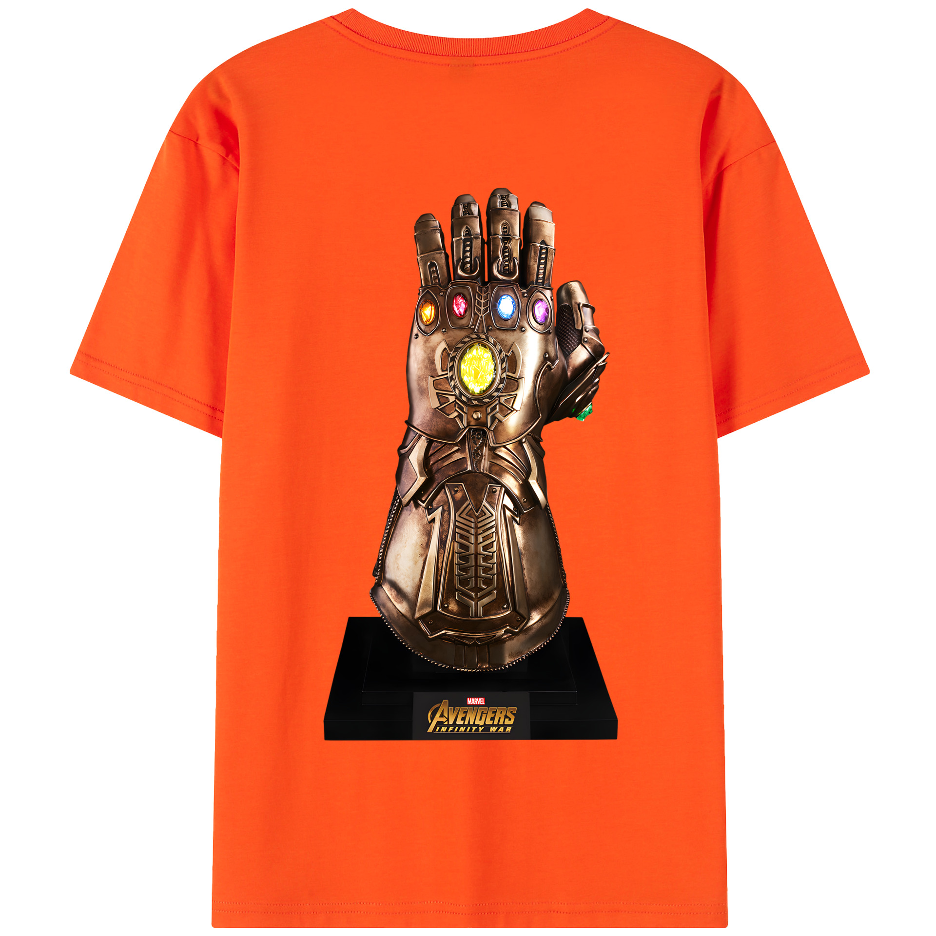 （画像用） アベンジャーズ The Avengers 綿100％半袖Tシャツ（背面プリント）