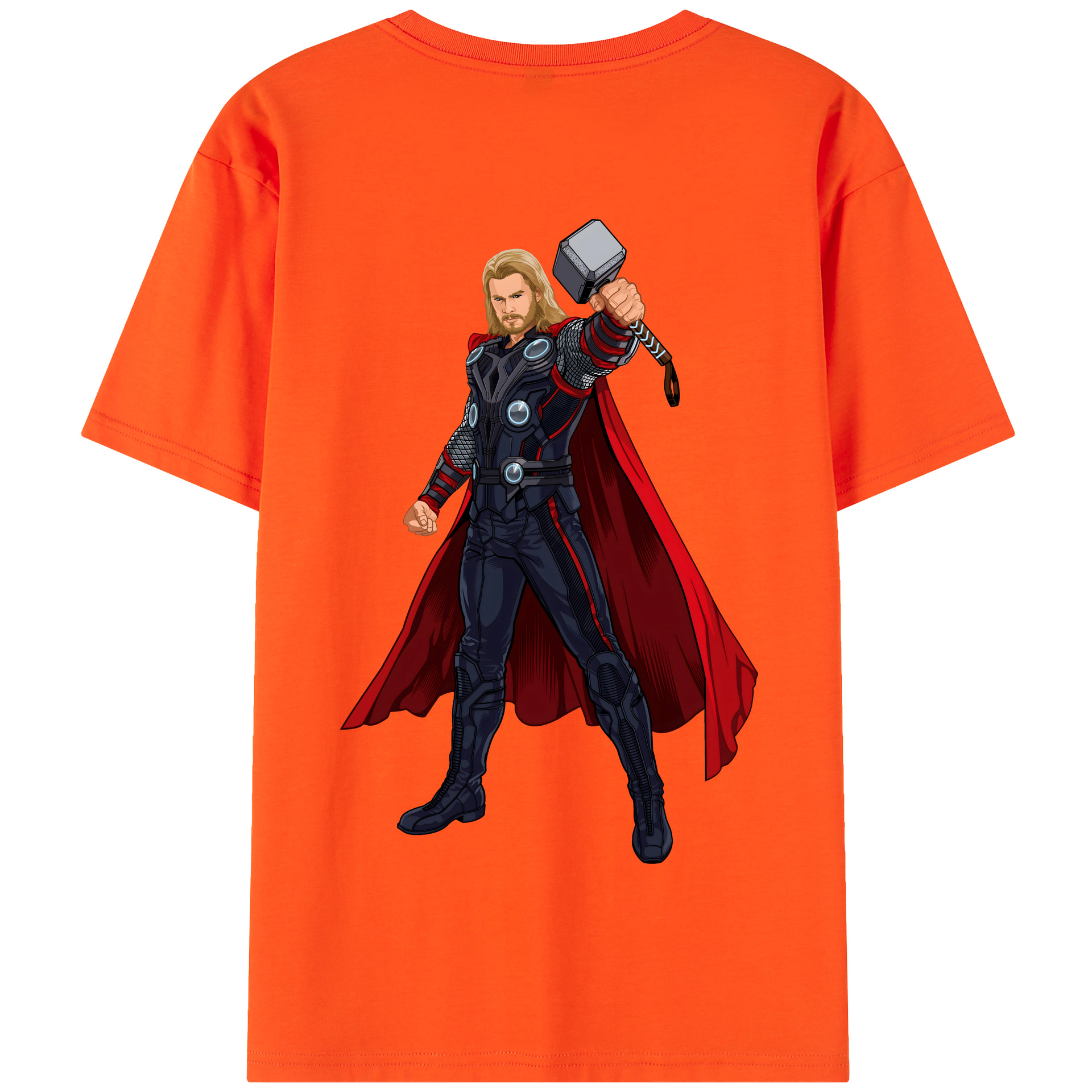 （画像用） アベンジャーズ The Avengers 綿100％半袖Tシャツ（背面プリント）
