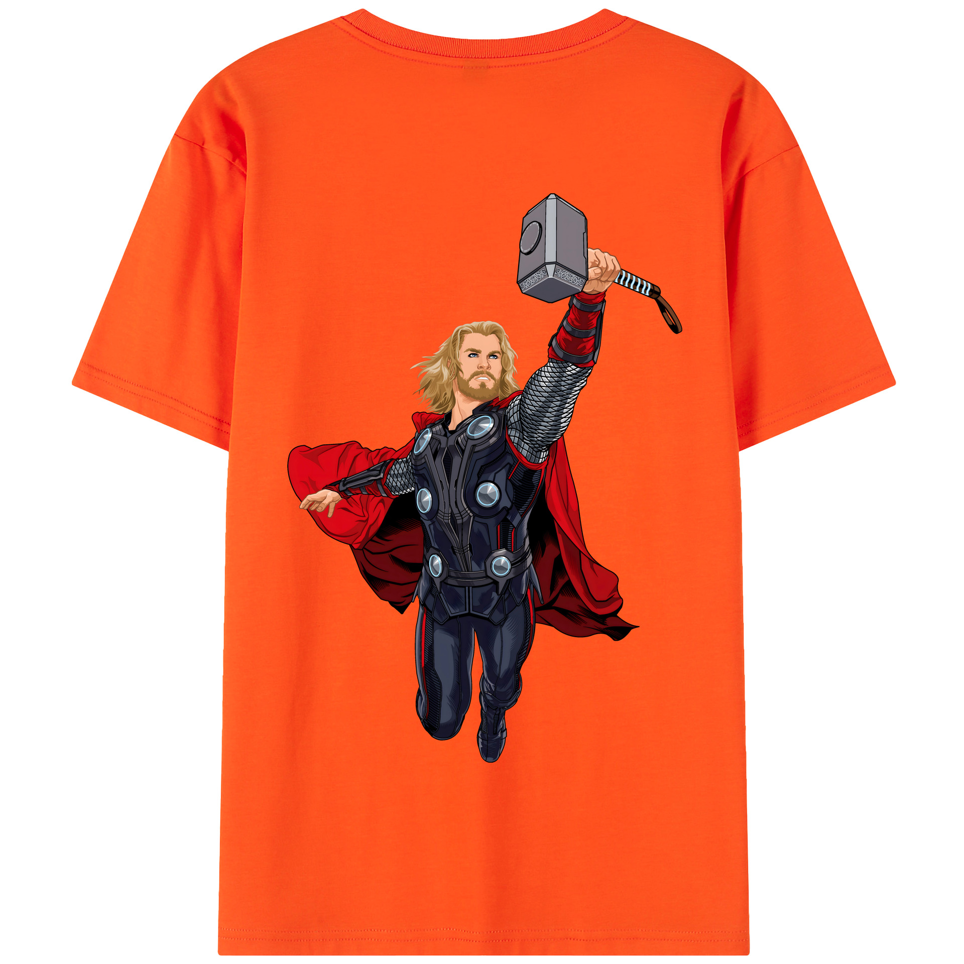（画像用） アベンジャーズ The Avengers 綿100％半袖Tシャツ（背面プリント）