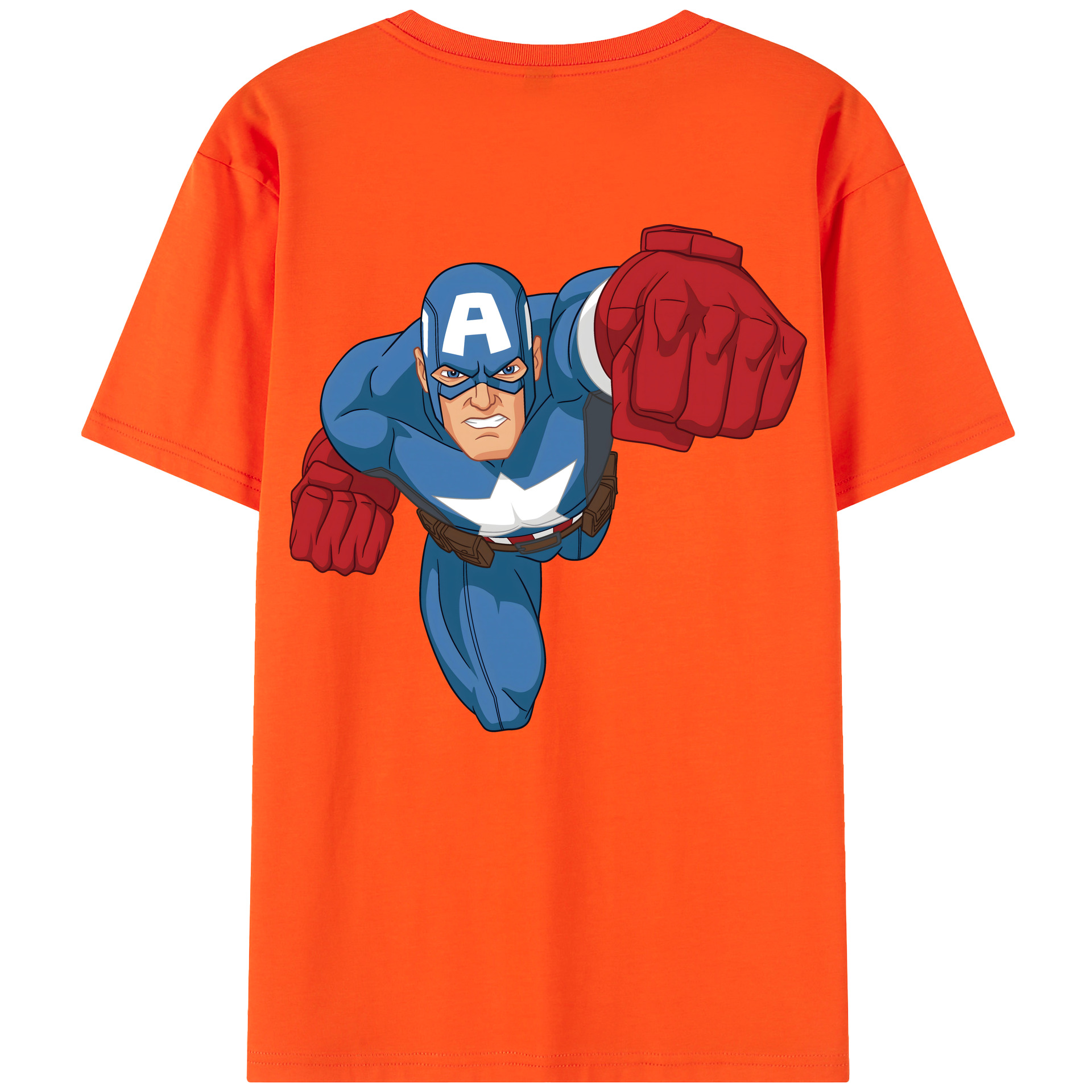 （画像用） アベンジャーズ The Avengers 綿100％半袖Tシャツ（背面プリント）