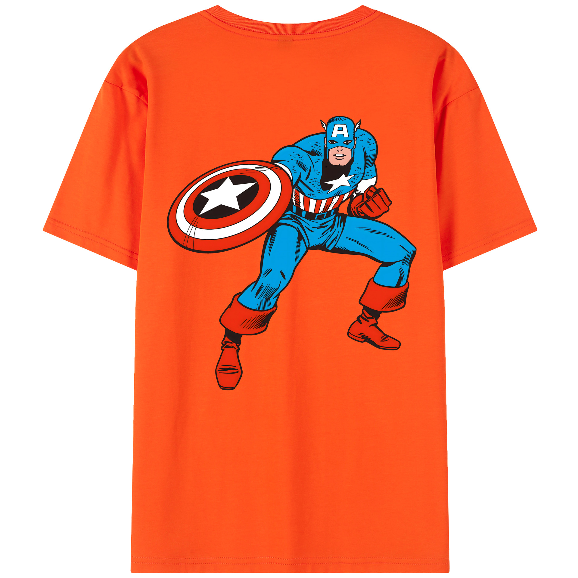 （画像用） アベンジャーズ The Avengers 綿100％半袖Tシャツ（背面プリント）
